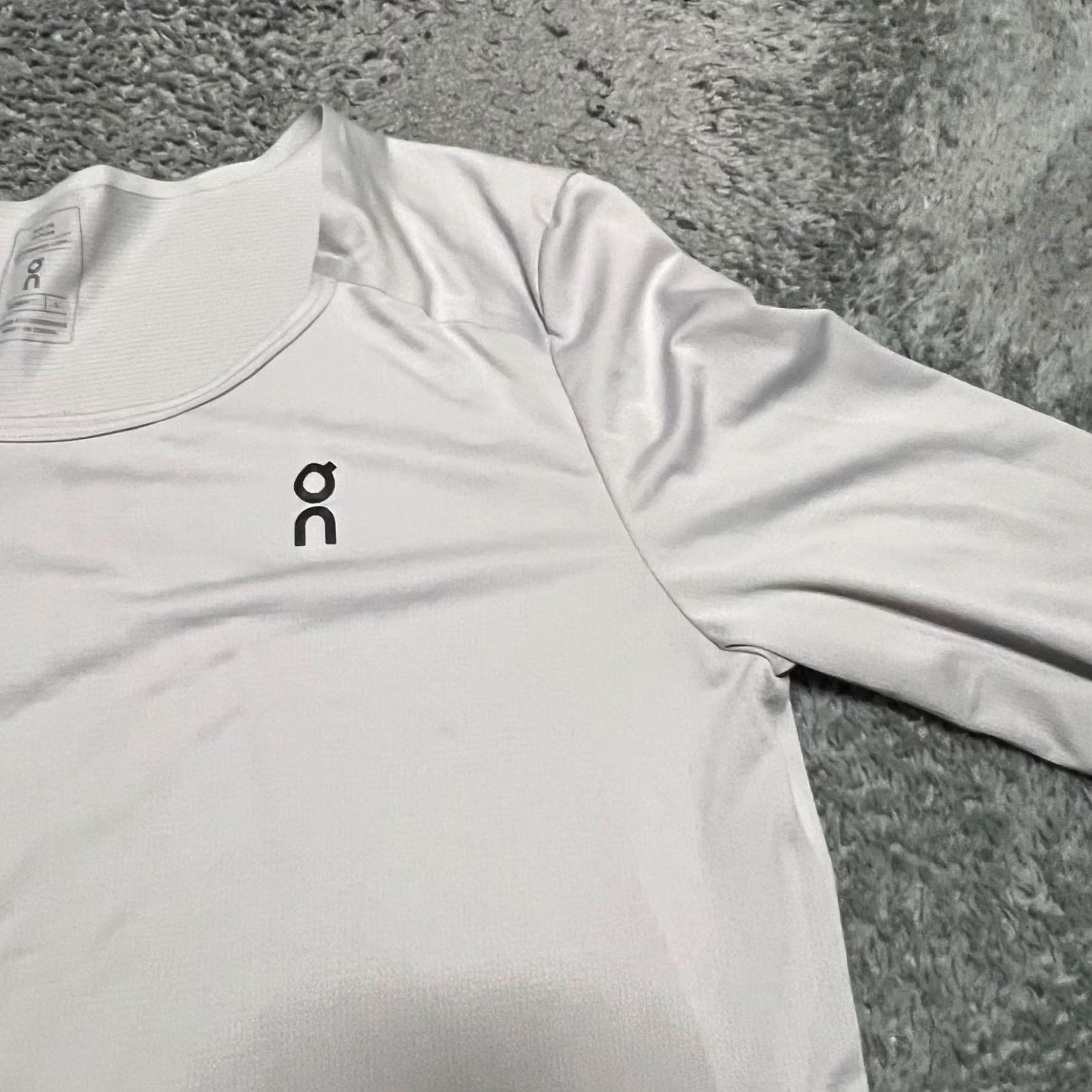 Vintage On Cloud Performance Long Sleeve T Shirt Womens Large Lightweight Running Gray L Regular Women Size L / US 10 / IT 46 - 2 Thumbnail