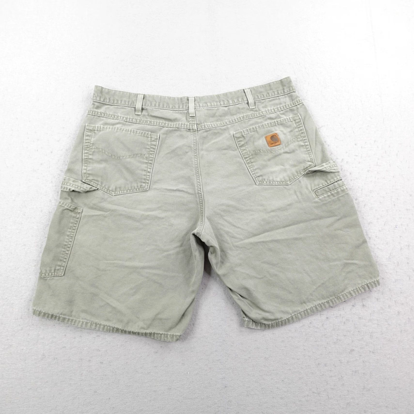 Carhartt VINTAGE Carhartt Cargo Shorts 40 Green Canvas Utility Outdoor Y2K Mens Size US 40 / EU 56 - 5 Thumbnail