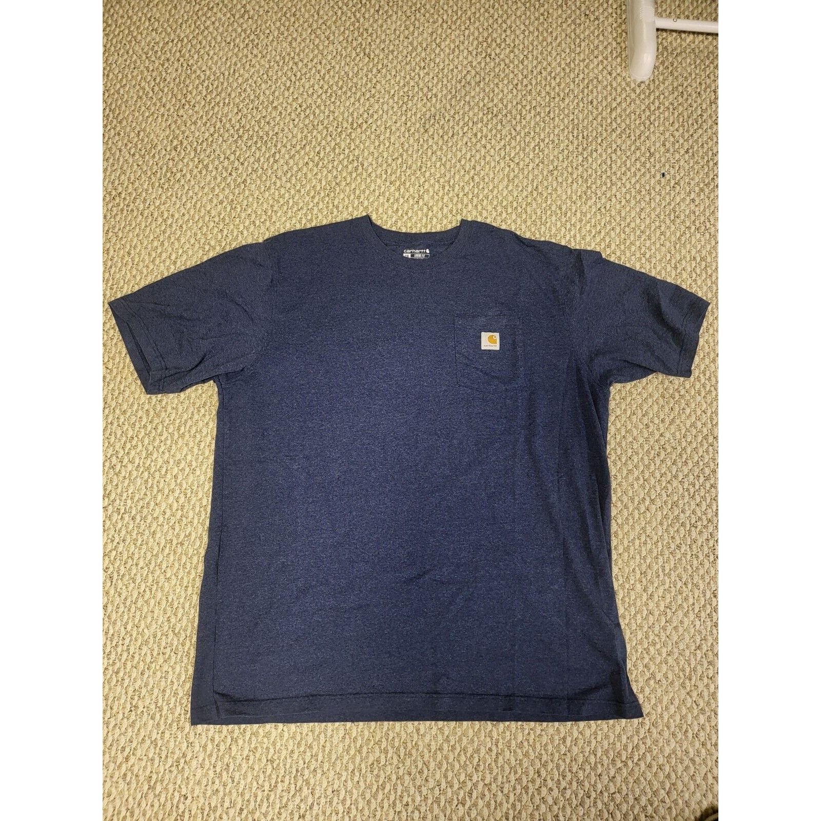 Carhartt Carhartt Men's Workwear Pocket T-shirt - Navy, XL (K87) Size US XL / EU 56 / 4 - 1 Thumbnail