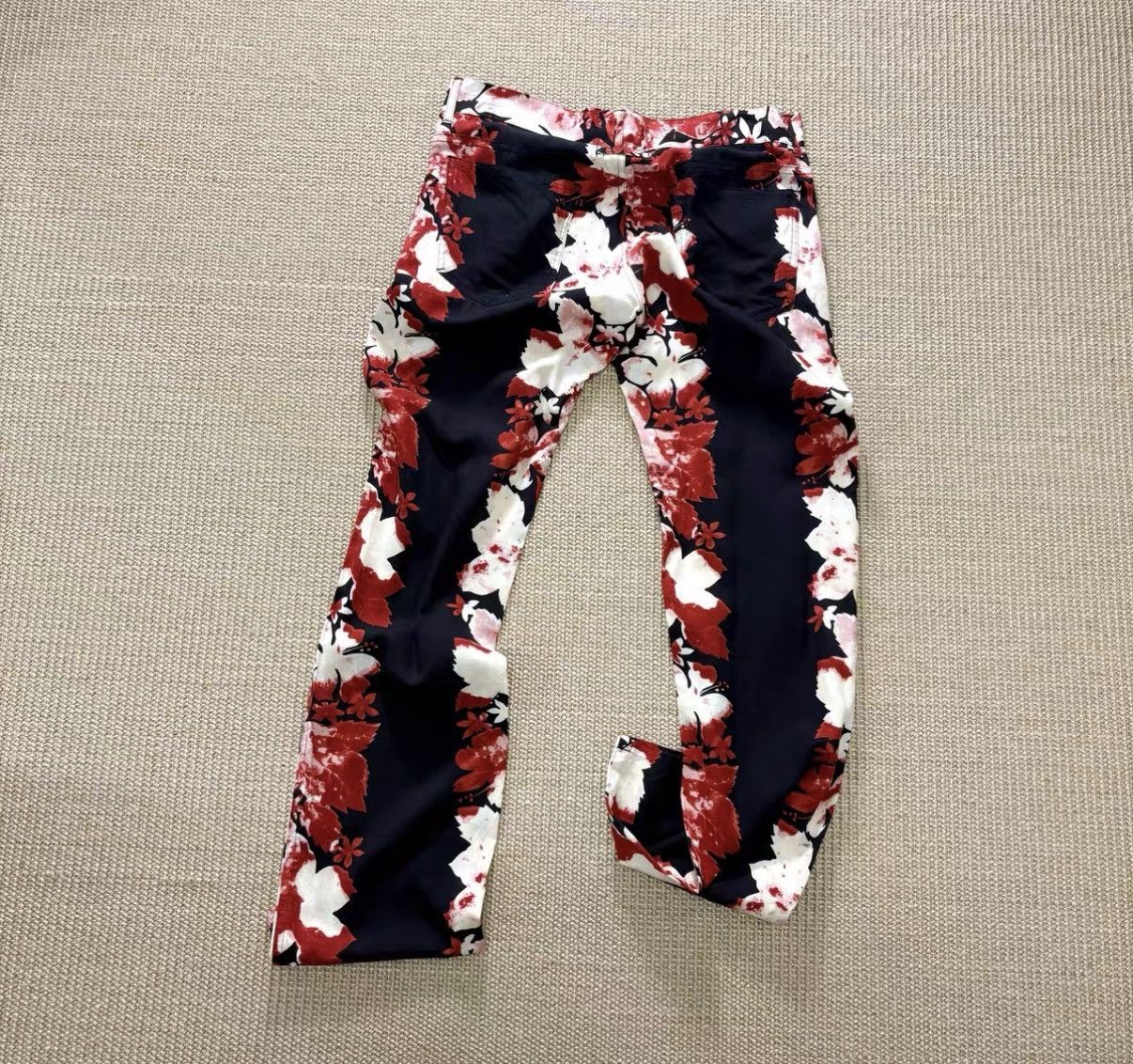Jean Paul Gaultier Jean Paul Gaultier 90s Floral Print Pants J29 Size US 30 / EU 46 - 1 Thumbnail