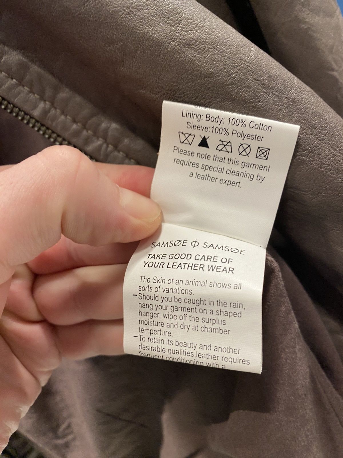 Samsoe Samsoe Samsoe & Samsoe samsøe samsøe washed leather jacket wmns M Size M / US 6-8 / IT 42-44 - 13 Thumbnail