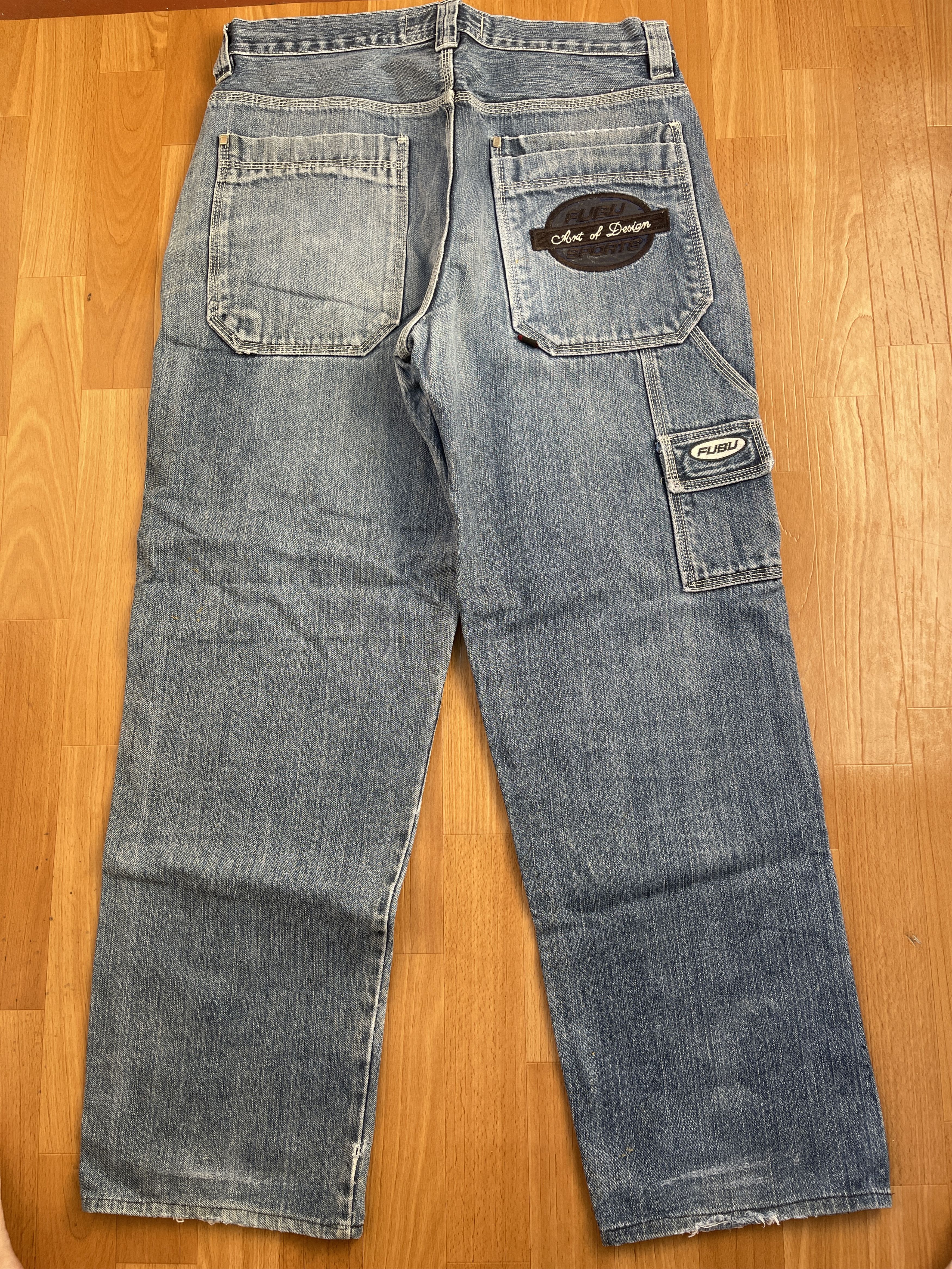 Fubu FUBU jeans, vintage baggy jeans, 90s hip hop skater Y2K 34 Size US 34 / EU 50 - 1 Thumbnail