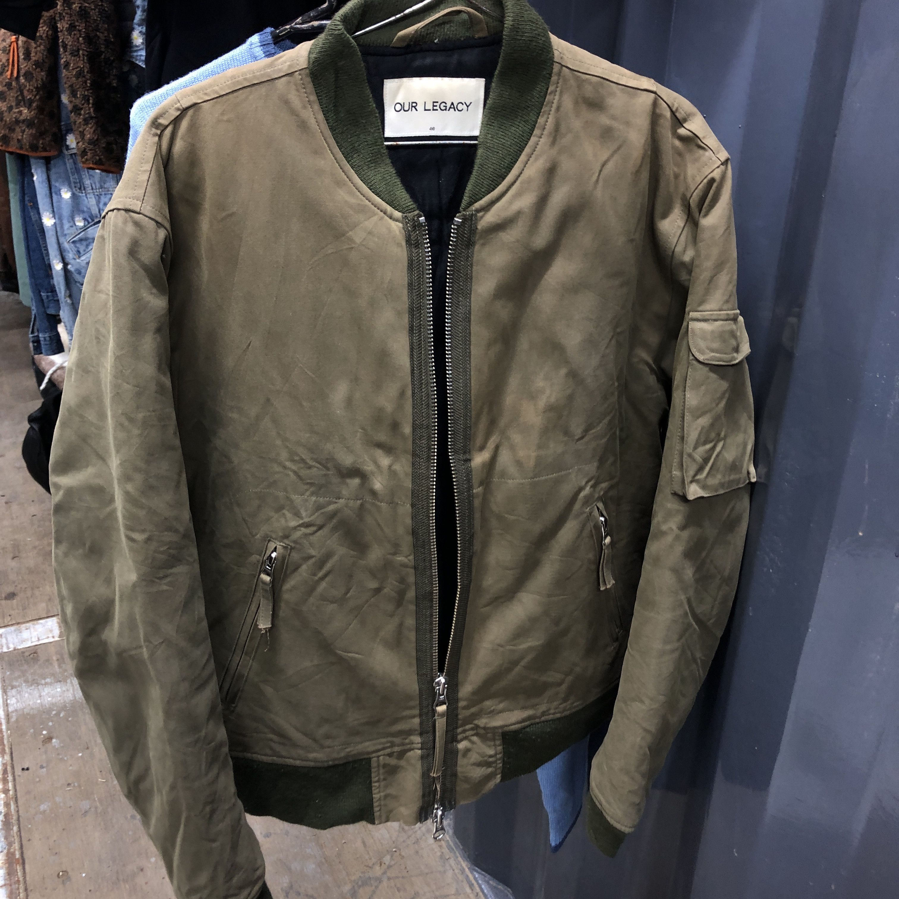 Our Legacy our legacy AW14 fade olive bomber jacket Size US M / EU 48-50 / 2 - 1 Thumbnail