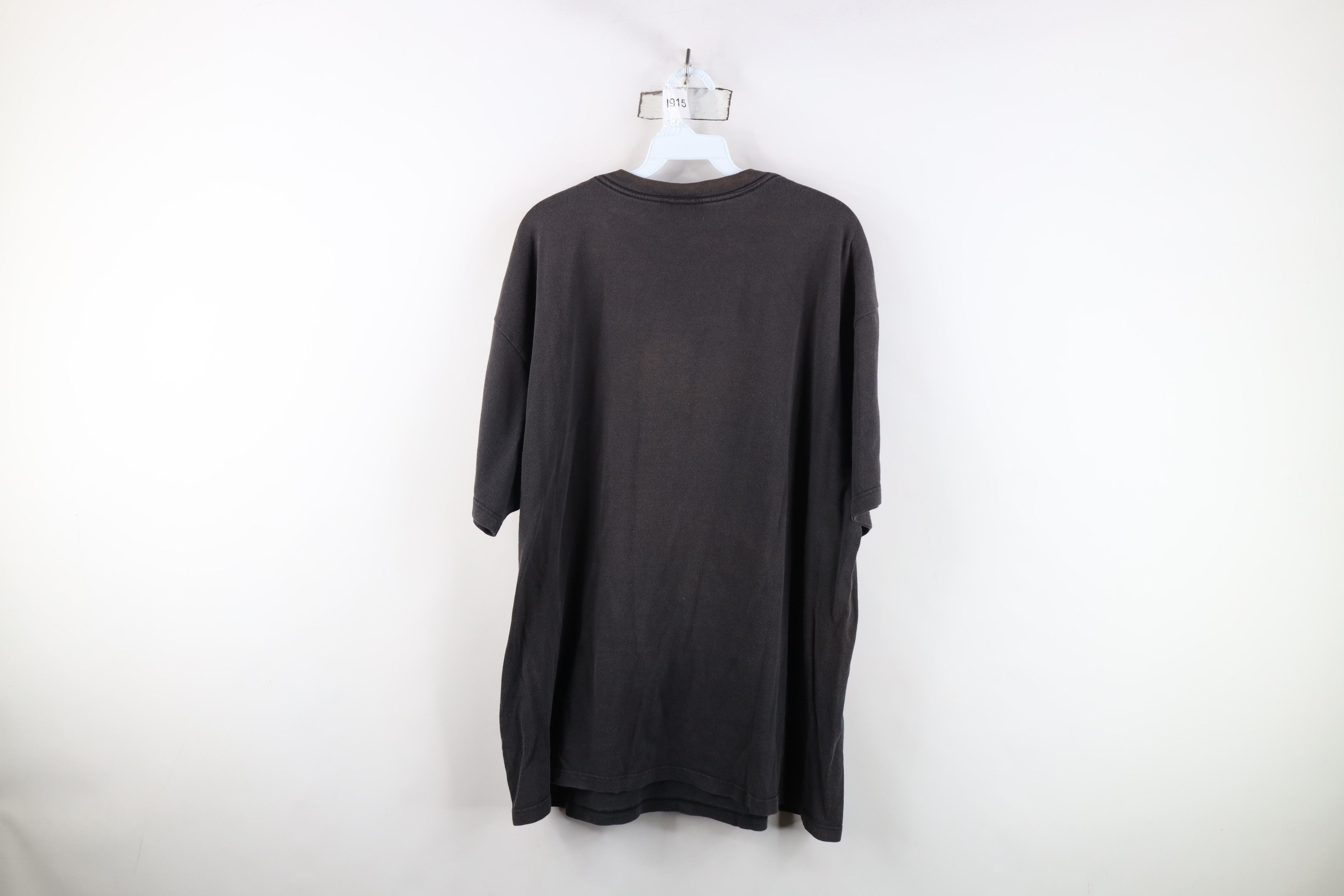 Vintage Vintage 90s Y2K Streetwear Faded Pocket T-Shirt Black Cotton Size US L / EU 52-54 / 3 - 10 Thumbnail