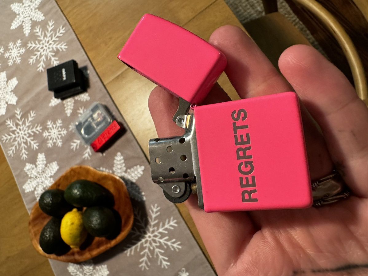 Anti Social Social Club × Zippo Anti Social Social Club Pink Regrets Zippo Lighter Size ONE SIZE - 6 Thumbnail