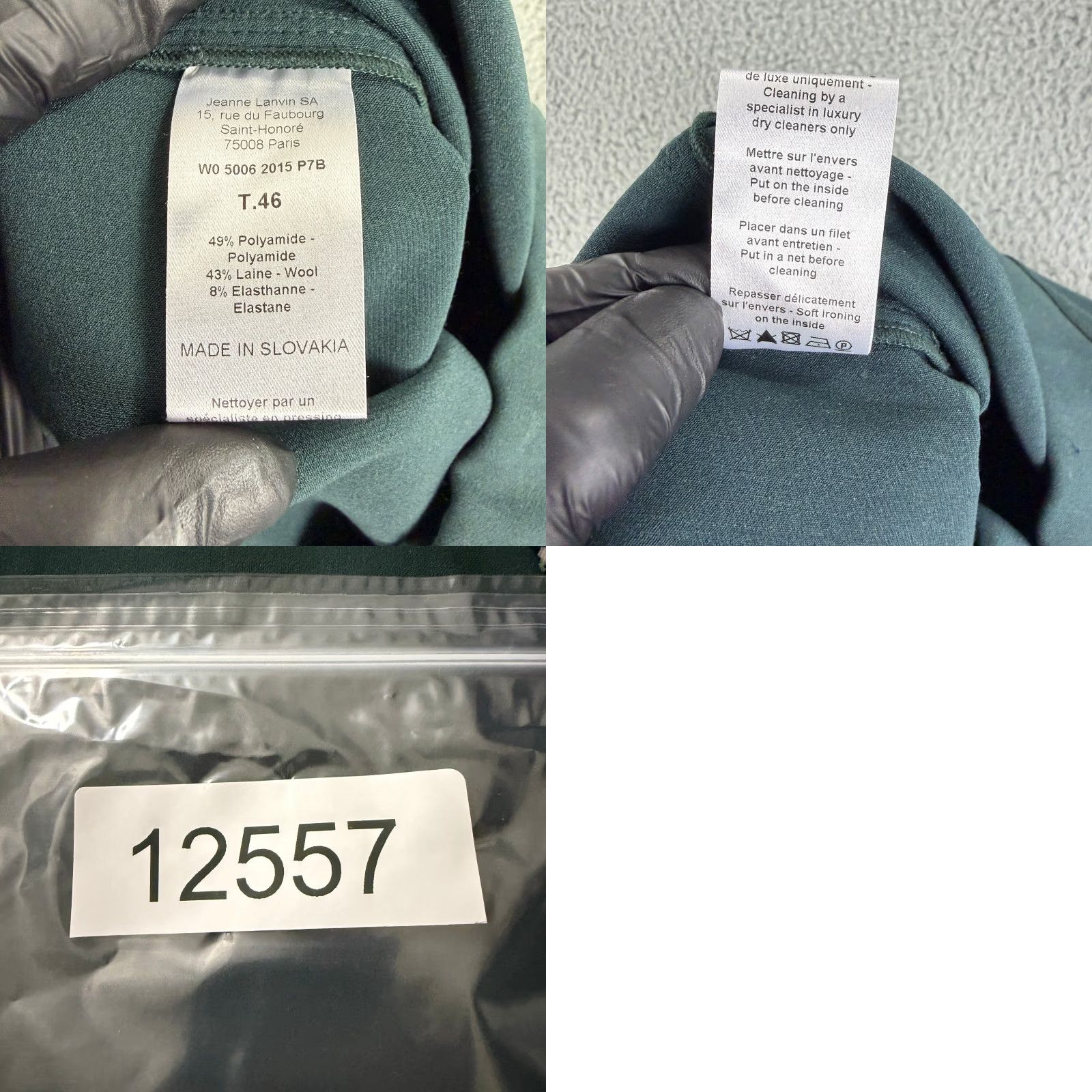 Lanvin Lanvin River 2013 Legging Pants Womens Size 12 Green Pull On Tapered Mid-Rise Size 34" / US 12 / IT 48 - 9 Thumbnail
