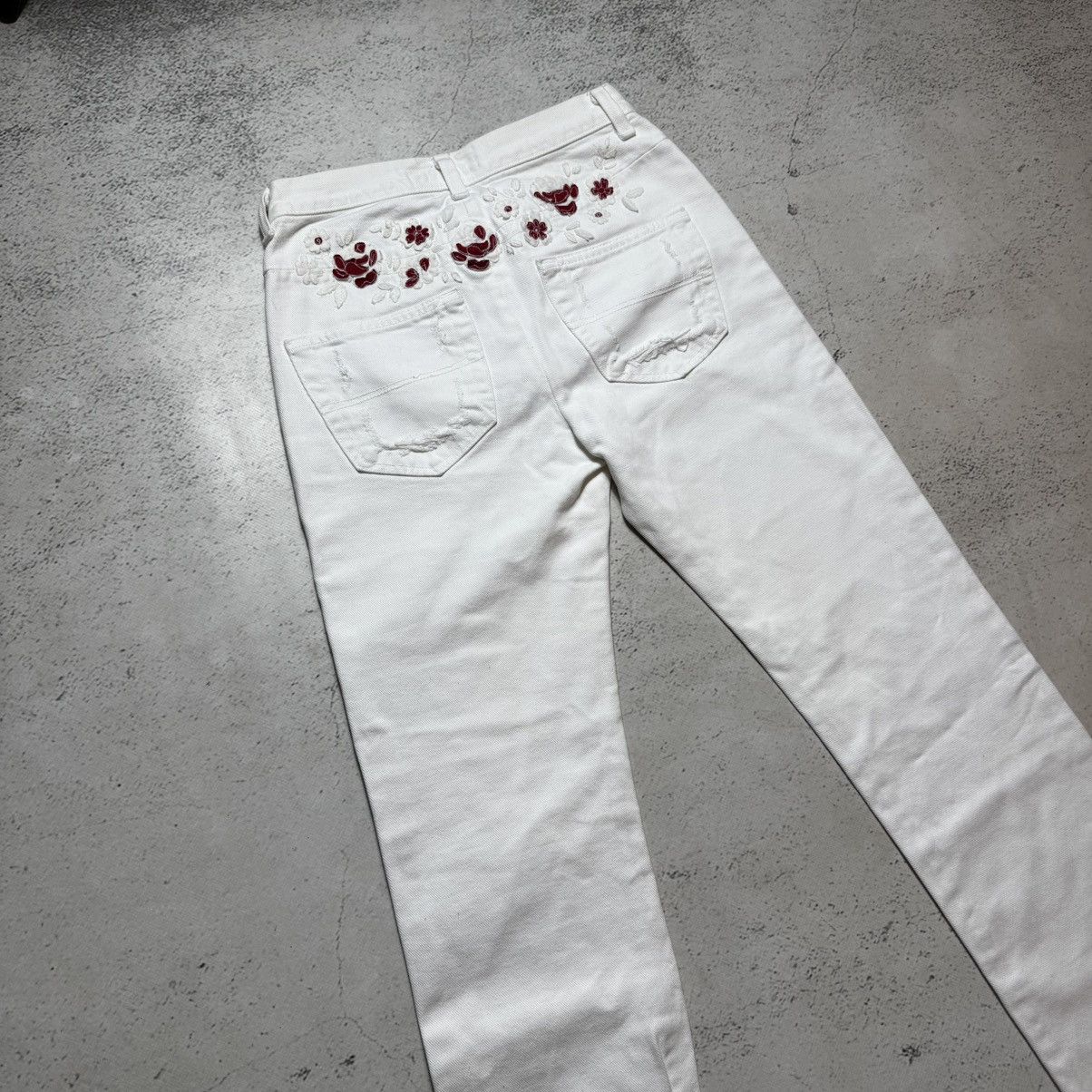 Ferre luxury ferre jeans flowers print with big logo y2k rare Size 38" / US 16 / IT 52 - 2 Thumbnail