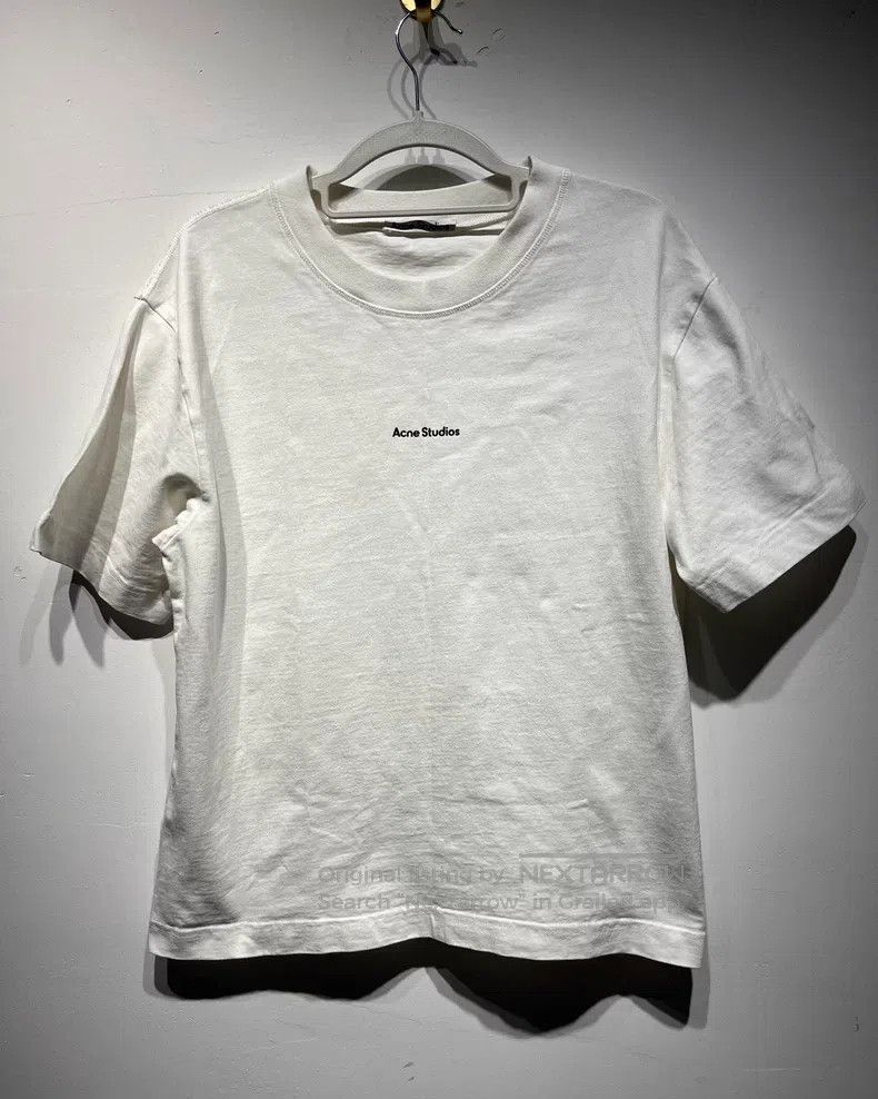 Acne Studios Acne Studios Logo Patterned Short-sleeve T-shirt, White Size S / US 4 / IT 40 - 1 Thumbnail