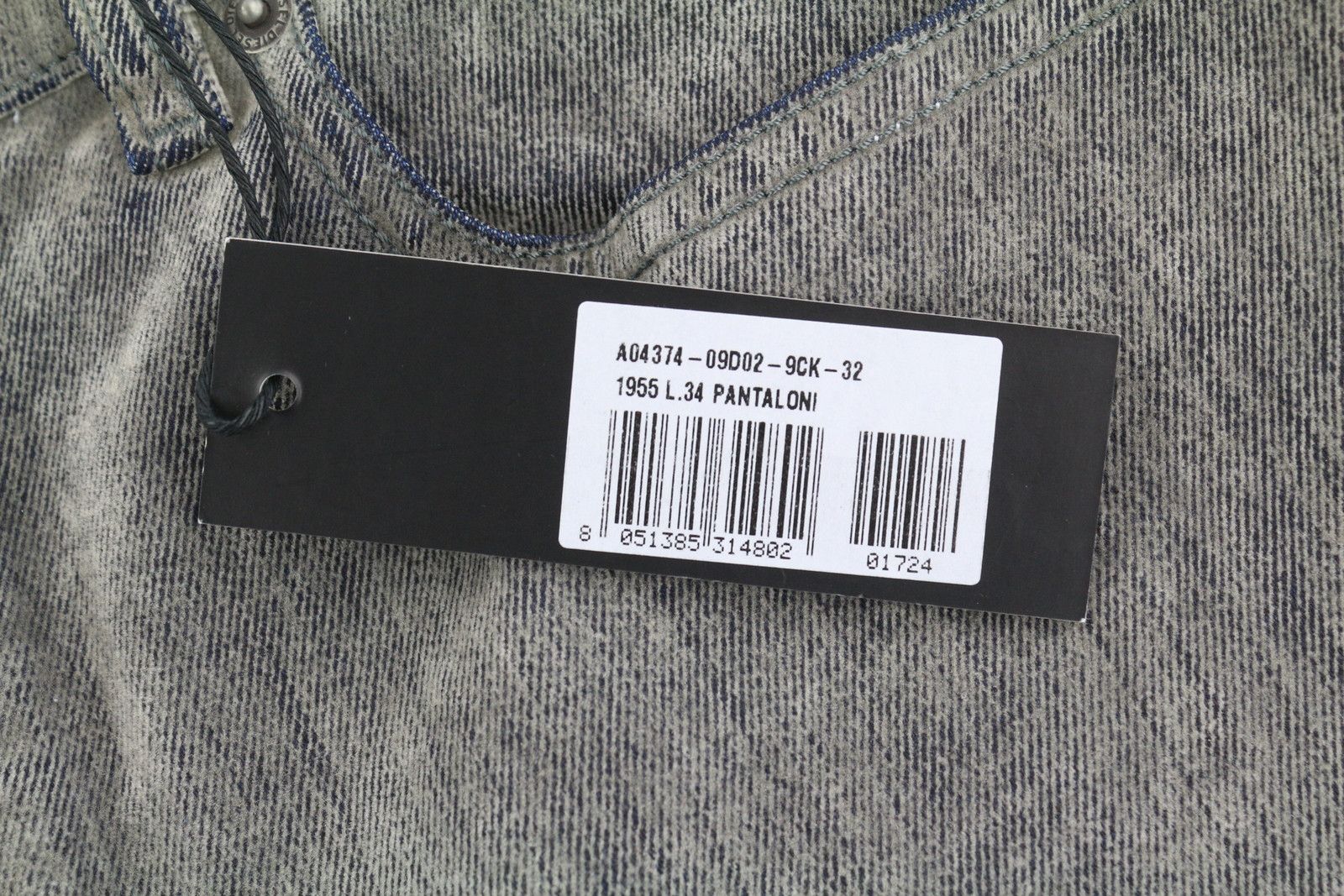 Diesel D-REKIV-Z 09D02 W32/L34 Regular Washed Jeans 40933 Size US 32 / EU 48 - 6 Thumbnail