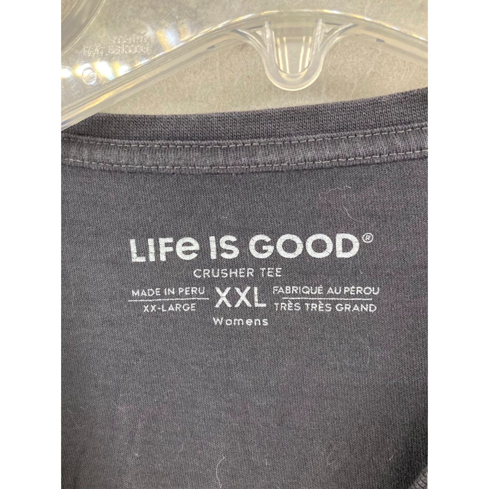 Life is Good Life is Good Womens T-Shirt 2XL Black United We Stand Ukraine Crew Neck Short Sleeve Cotton Jersey Vintage No Size XXL / US 16-18 / IT 52-54 - 6 Thumbnail