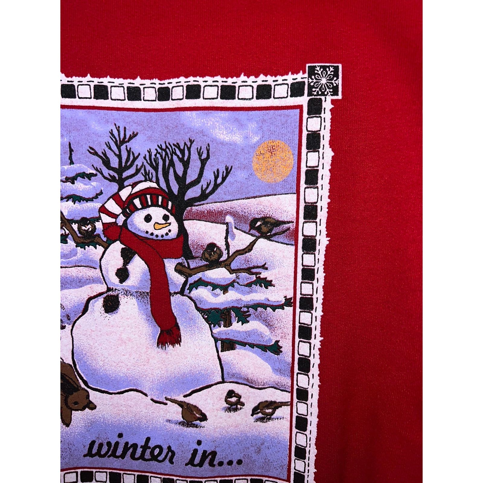 Jerzees Vintage Minnesota Sweatshirt Christmas Crewneck 90s VTG L Size US L / EU 52-54 / 3 - 4 Thumbnail