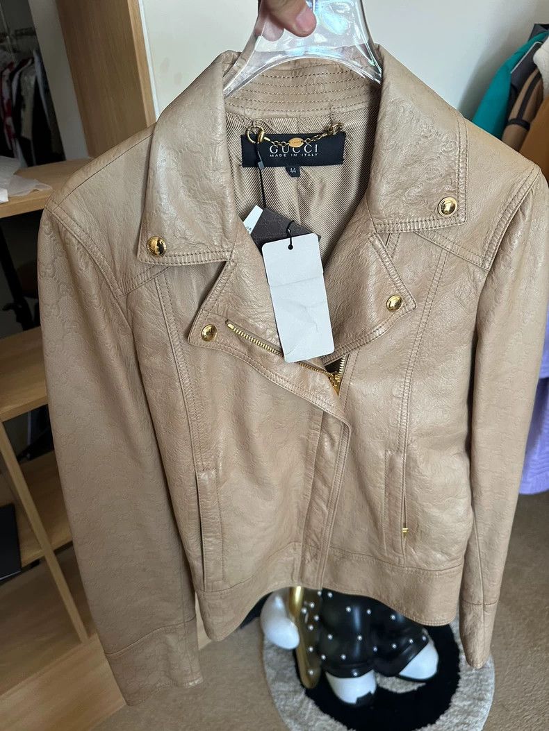 Gucci Gucci Classic leather jacket Size M / US 6-8 / IT 42-44 - 1 Thumbnail