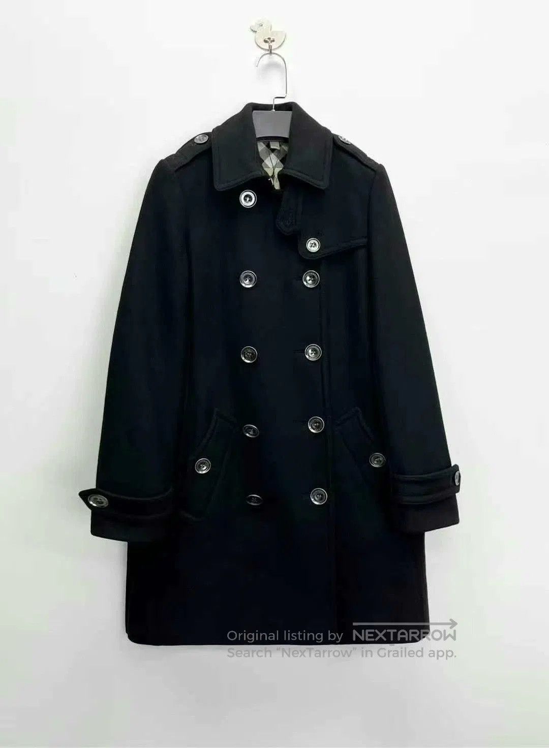 Burberry burberry black wool double. Size XS / US 0-2 / IT 36-38 - 1 Thumbnail