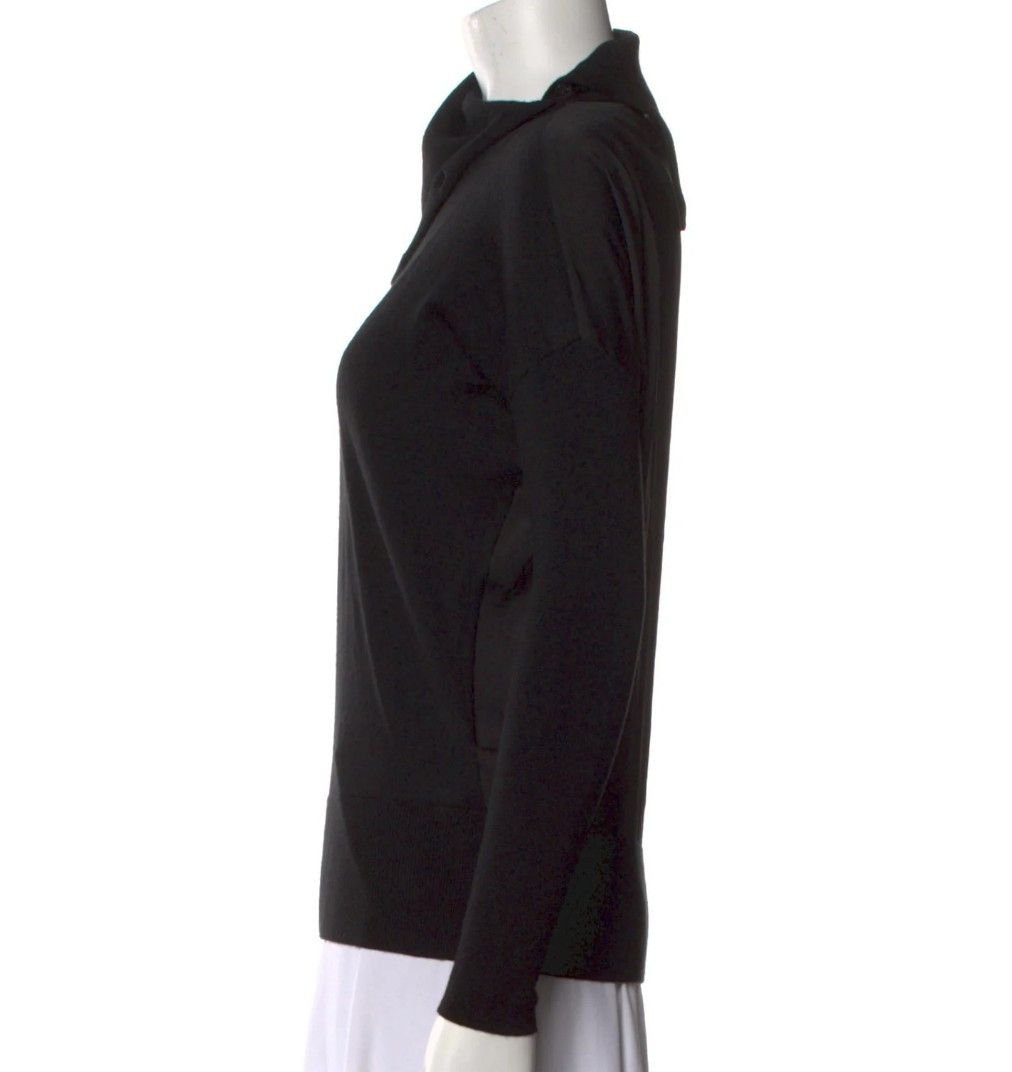 Allsaints Wool Turtleneck Sweater Long Sleeve Black Size S / US 4 / IT 40 - 7 Thumbnail