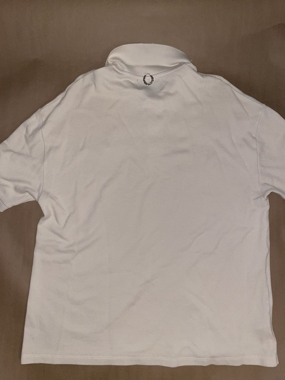 Fred Perry × Raf Simons Fred Perry X Raf Simons Distressed Oversized Polo Shirt Size US M / EU 48-50 / 2 - 2 Thumbnail