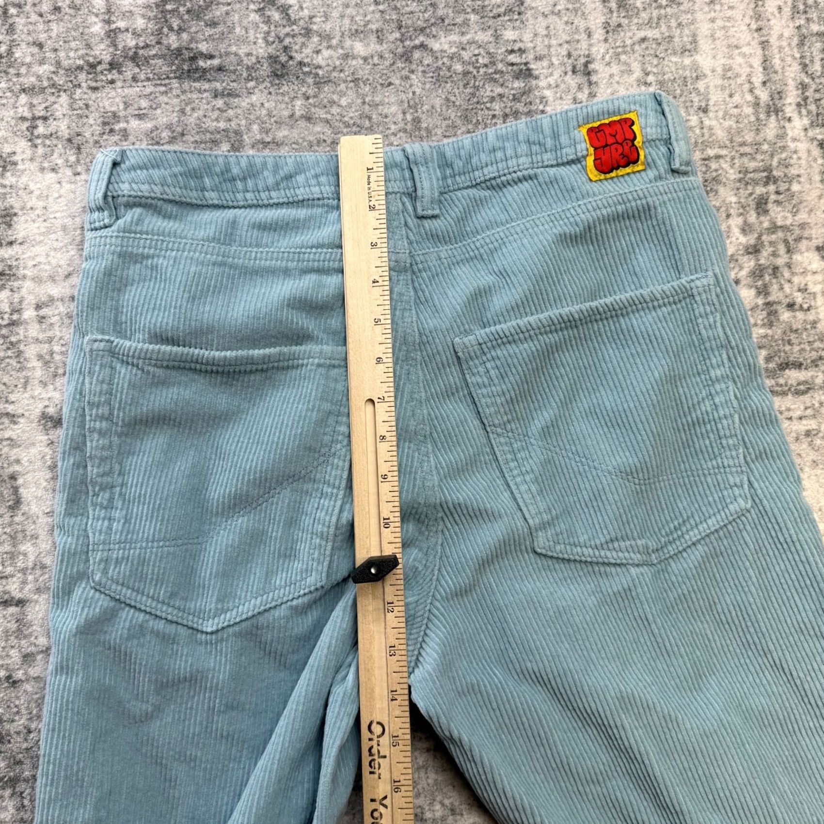 Empyre Empyre Relaxed Straight Pants 30x27 Blue Corduroy Size US 30 / EU 46 - 7 Thumbnail