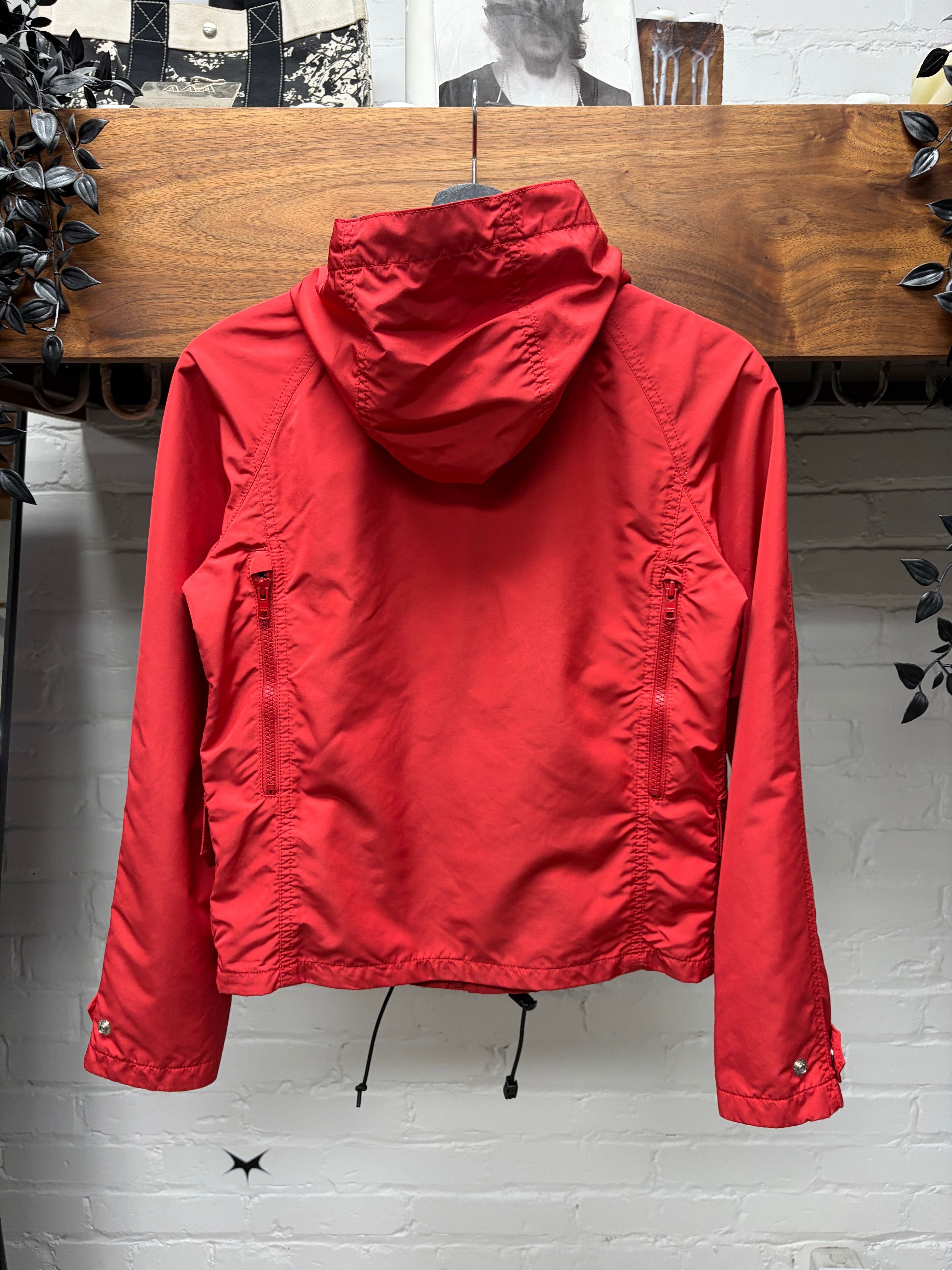 Junya Watanabe 2008 Junya Watanabe Red Nylon Shell Cargo-Tech Jacket Size US S / EU 44-46 / 1 - 4 Thumbnail