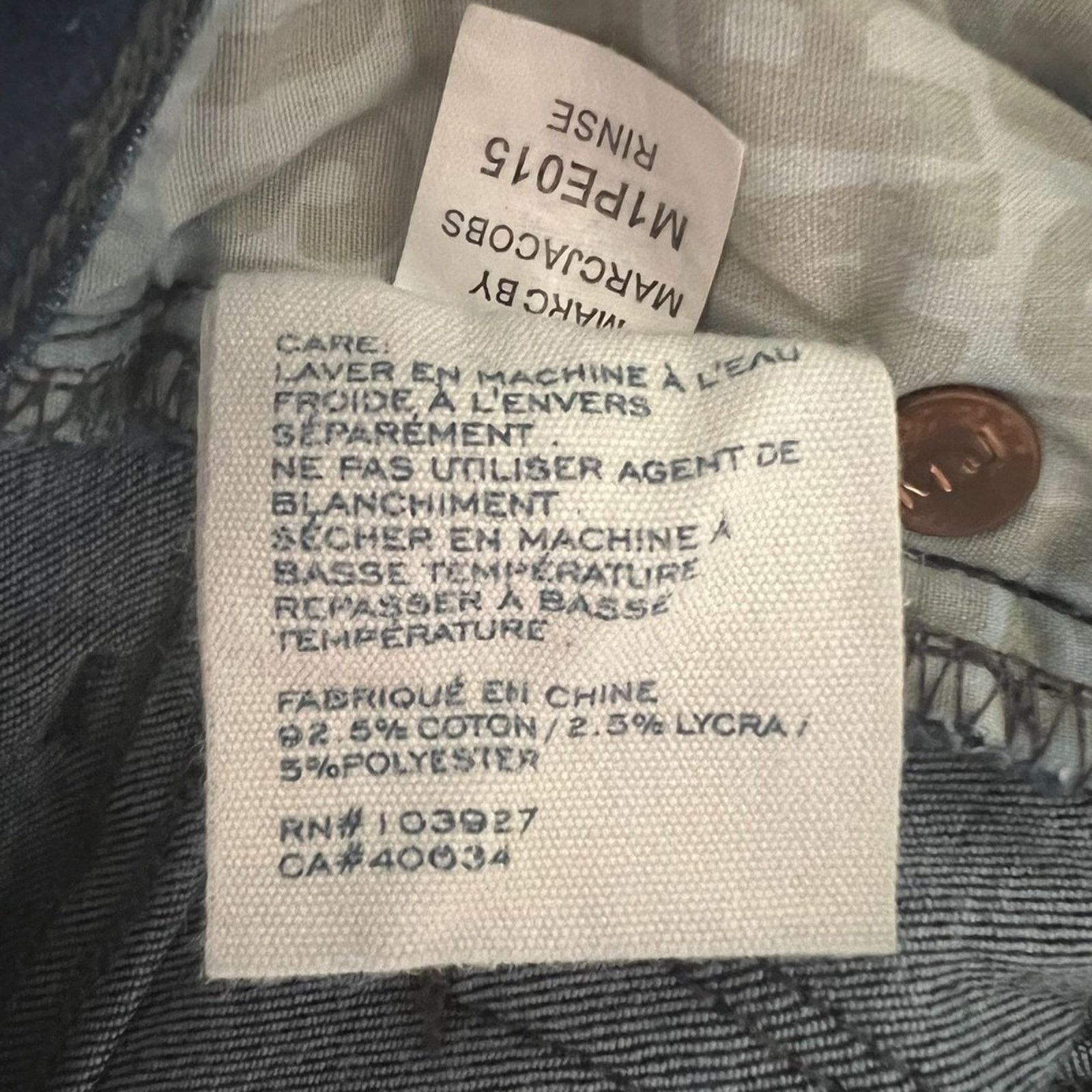 Marc by Marc Jacobs MARC BY MARC JACOBS Blue Dark Wash Skinny Leg Jeans, US27 Size 27" / US 4 / IT 40 - 12 Thumbnail