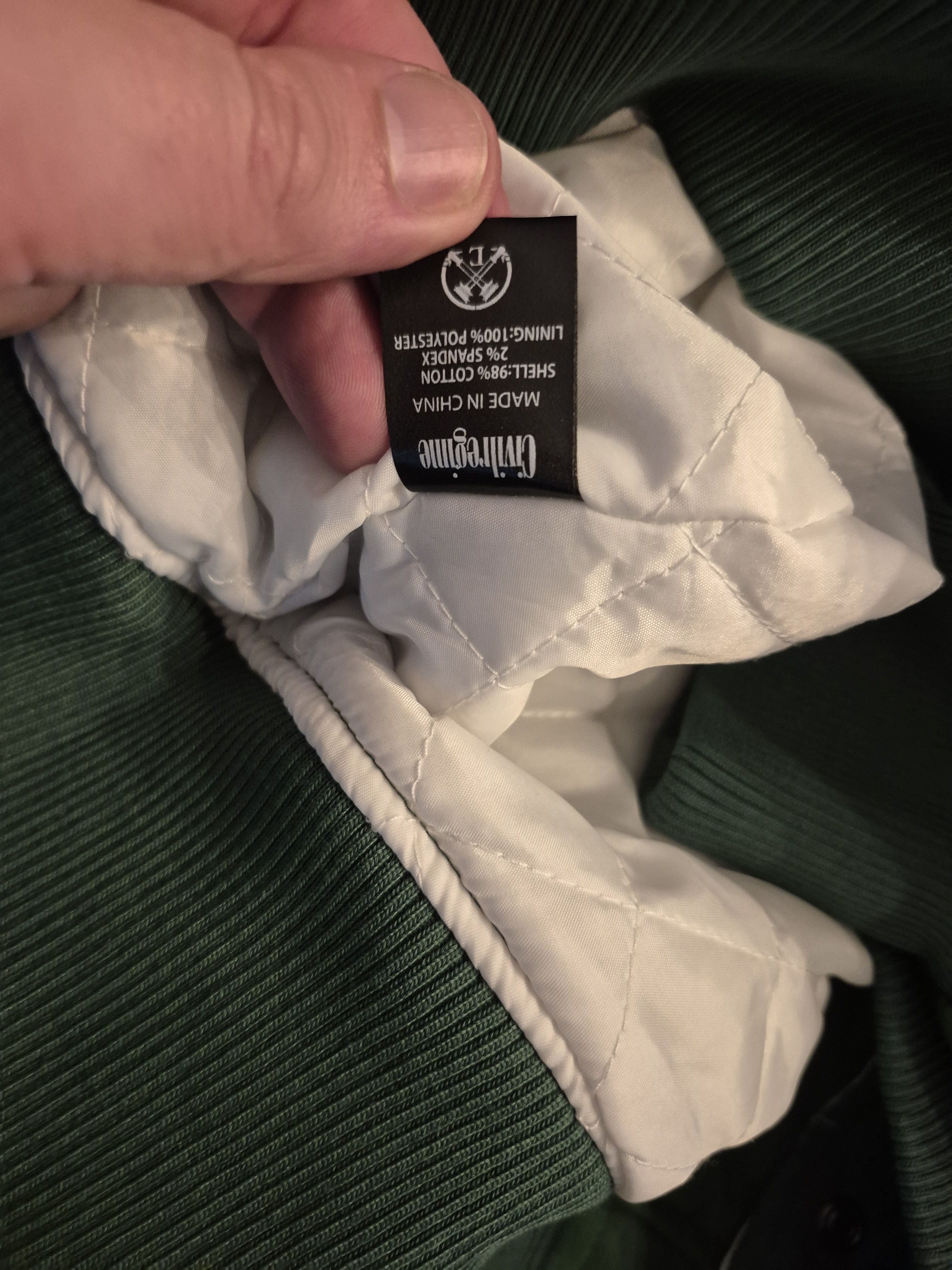 Civil Regime Civil Regime Racing Jacket Green and White Size Large BNWT Size US L / EU 52-54 / 3 - 7 Thumbnail