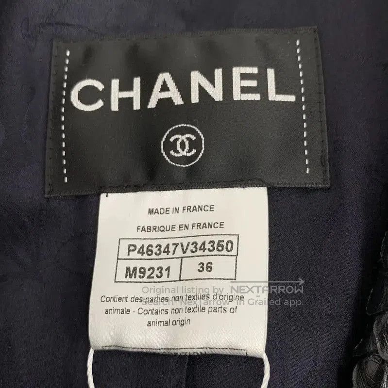 Chanel Chanel Black Wool Women's Coat Size XS . Size XS / US 0-2 / IT 36-38 - 6 Thumbnail