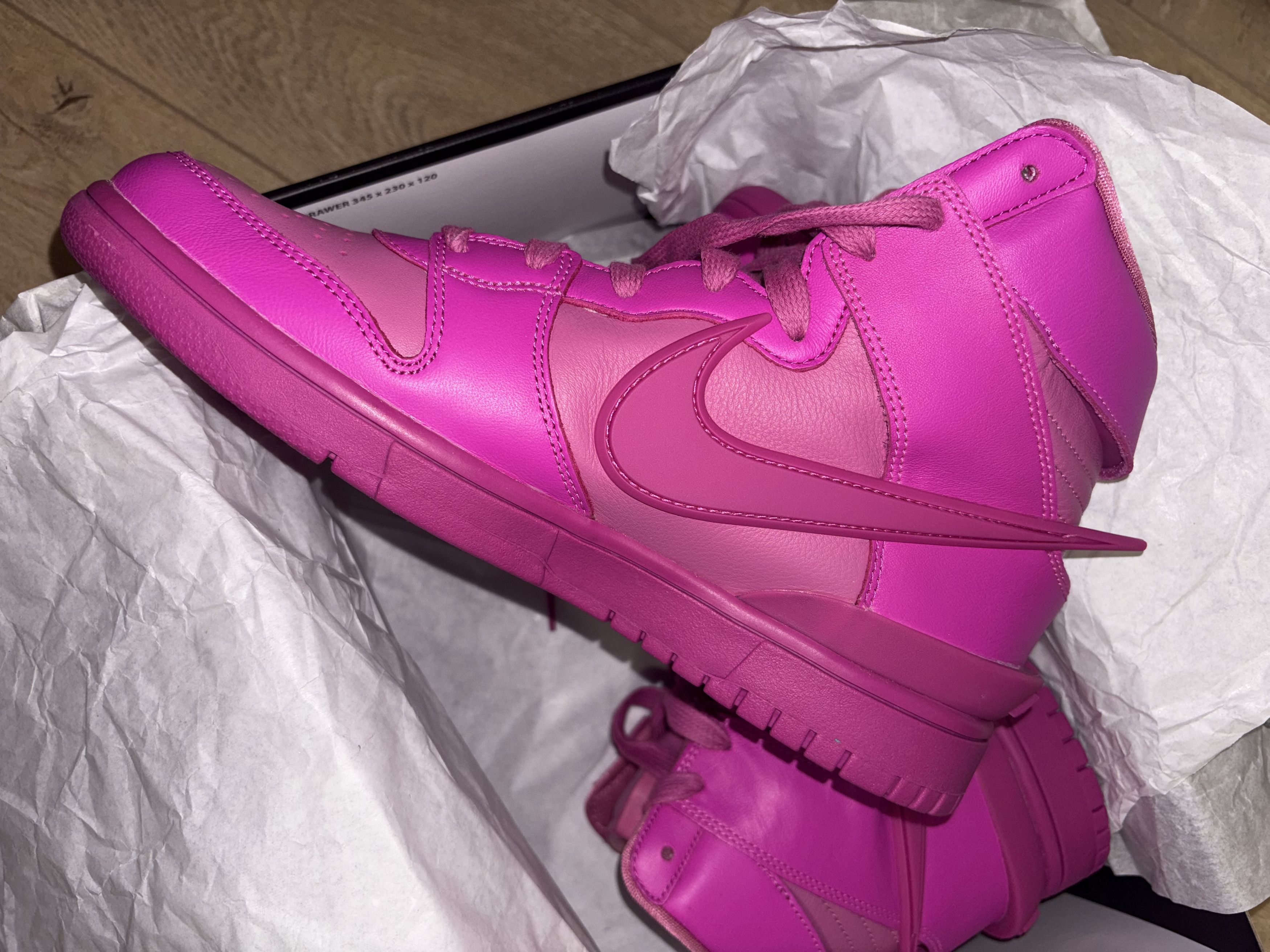Ambush Design × Nike NIKE AMBUSH X DUNK HIGH 'COSMIC FUCHSIA Size US 8.5 / EU 41-42 - 3 Thumbnail