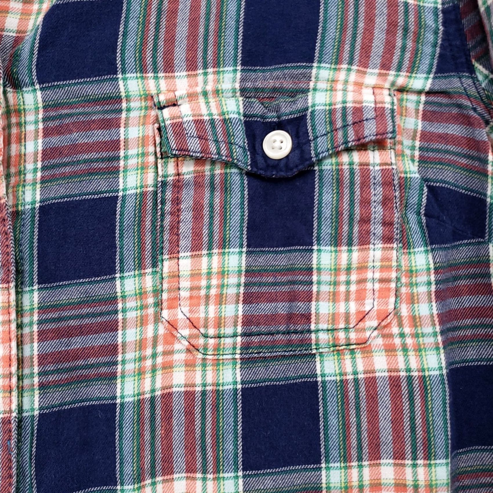 Old Navy Old Navy Shirt Mens L Large Casual Button-Up Blue Plaid Pockets Long Sleeves Size US L / EU 52-54 / 3 - 5 Thumbnail