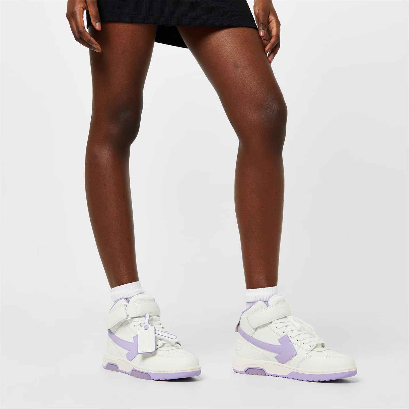 Off-White o1g2r1mq1224 Office Office Mid Top in White & Lilac Size US 8 / IT 38 - 5 Thumbnail