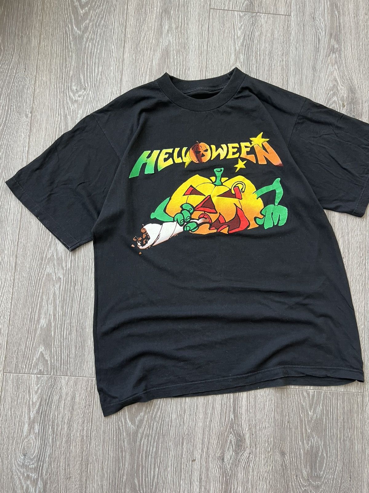 Band Tees Vintage 90s Helloween Band T-Shirt Merch Rock Size US L / EU 52-54 / 3 - 4 Thumbnail