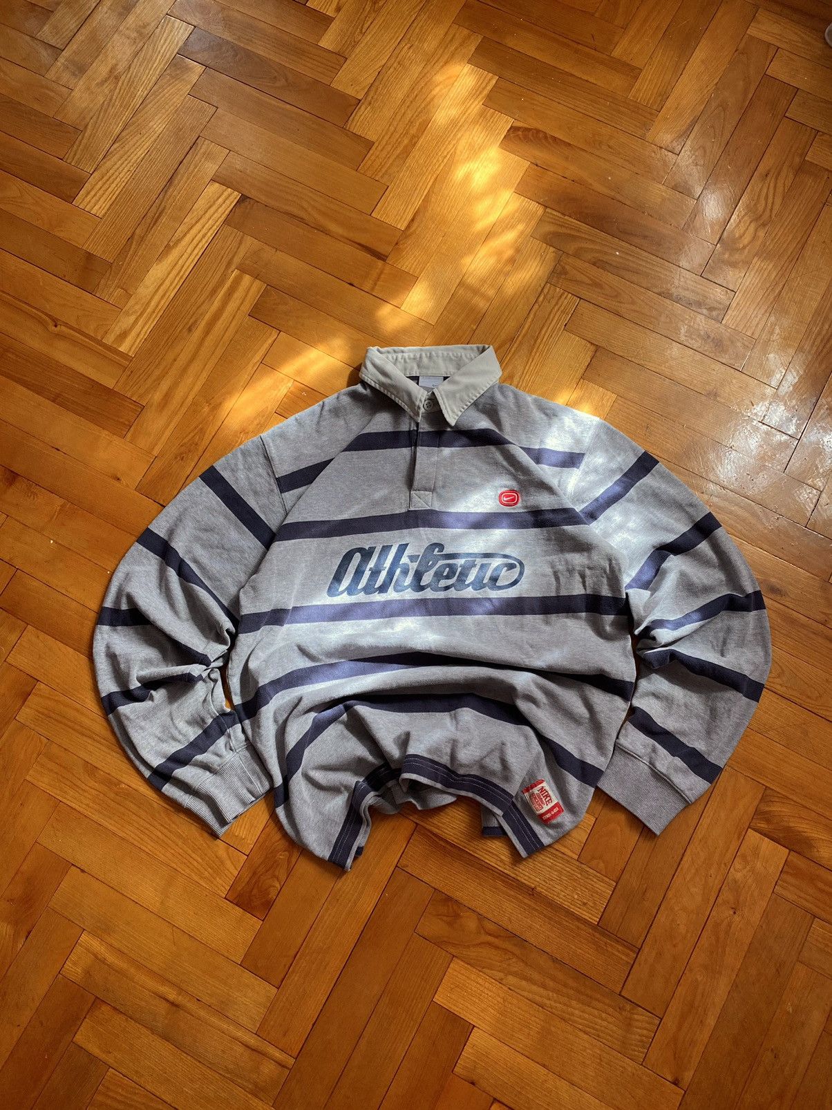 Nike Vintage 90s Stripped Nike Jersey Size US L / EU 52-54 / 3 - 3 Thumbnail