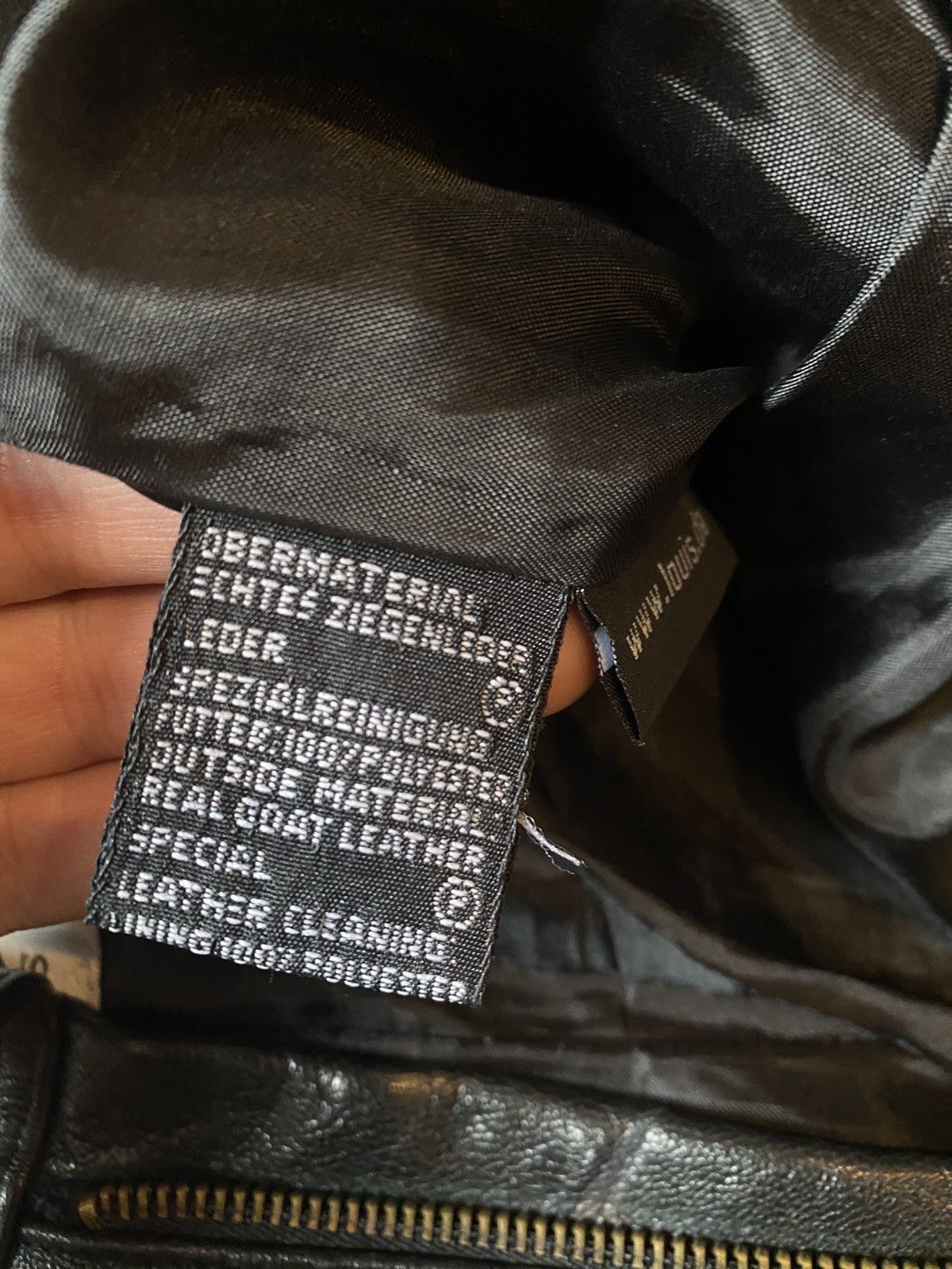 If Six Was Nine Black Vintage Goat Leather Opium Pants Size US 35 - 9 Thumbnail