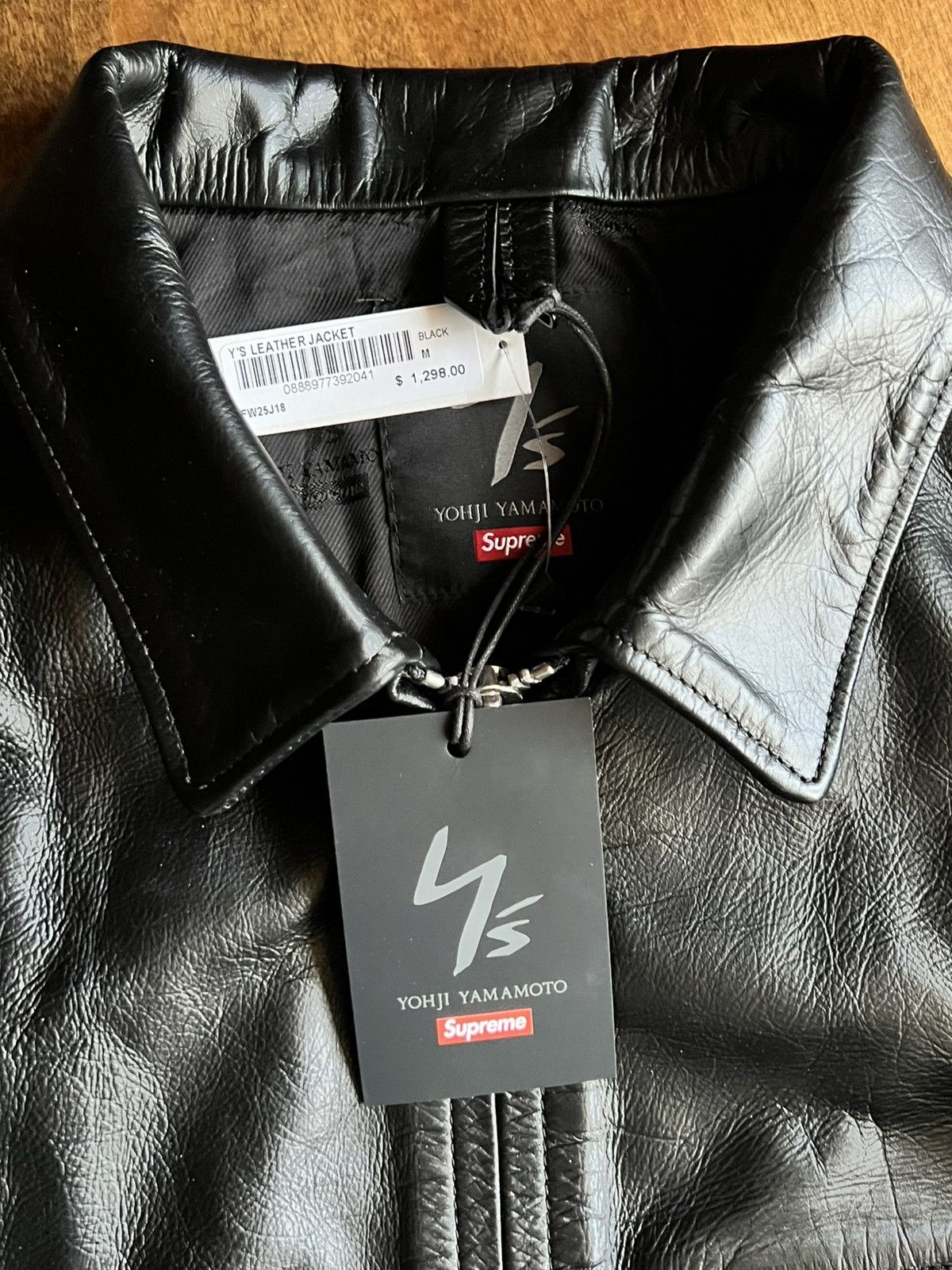 Supreme × Yohji Yamamoto Supreme Y's by Yohji Yamamoto Leather Jacket Size US M / EU 48-50 / 2 - 3 Thumbnail