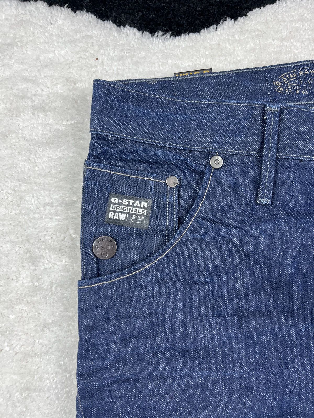 G-Star Crazy Y2K G Star Raw Denim Big Logo Shorts Size US 32 / EU 48 - 4 Thumbnail