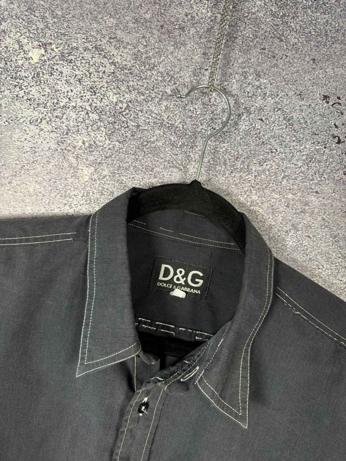 Dolce & Gabbana × Vintage Vintage Dolce Gabbana Shirt Black/Blue Top Woman Large Size L / US 10 / IT 46 - 5 Thumbnail