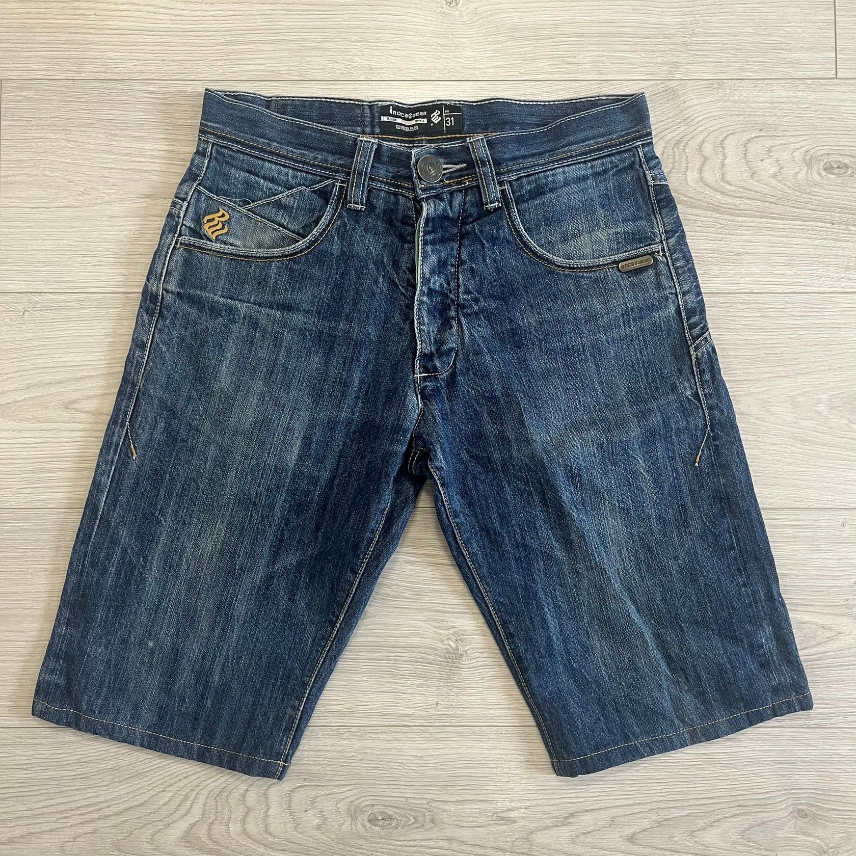 Rocawear rocawear embroided denim shorts Size US 31 - 5 Thumbnail