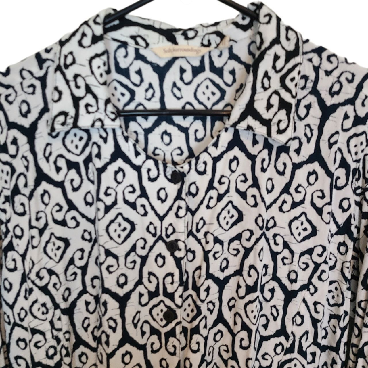 Soft Surroundings Soft Surroundings Tunic Top XL Floral Salina Challis Batik Size XL / US 12-14 / IT 48-50 - 2 Thumbnail