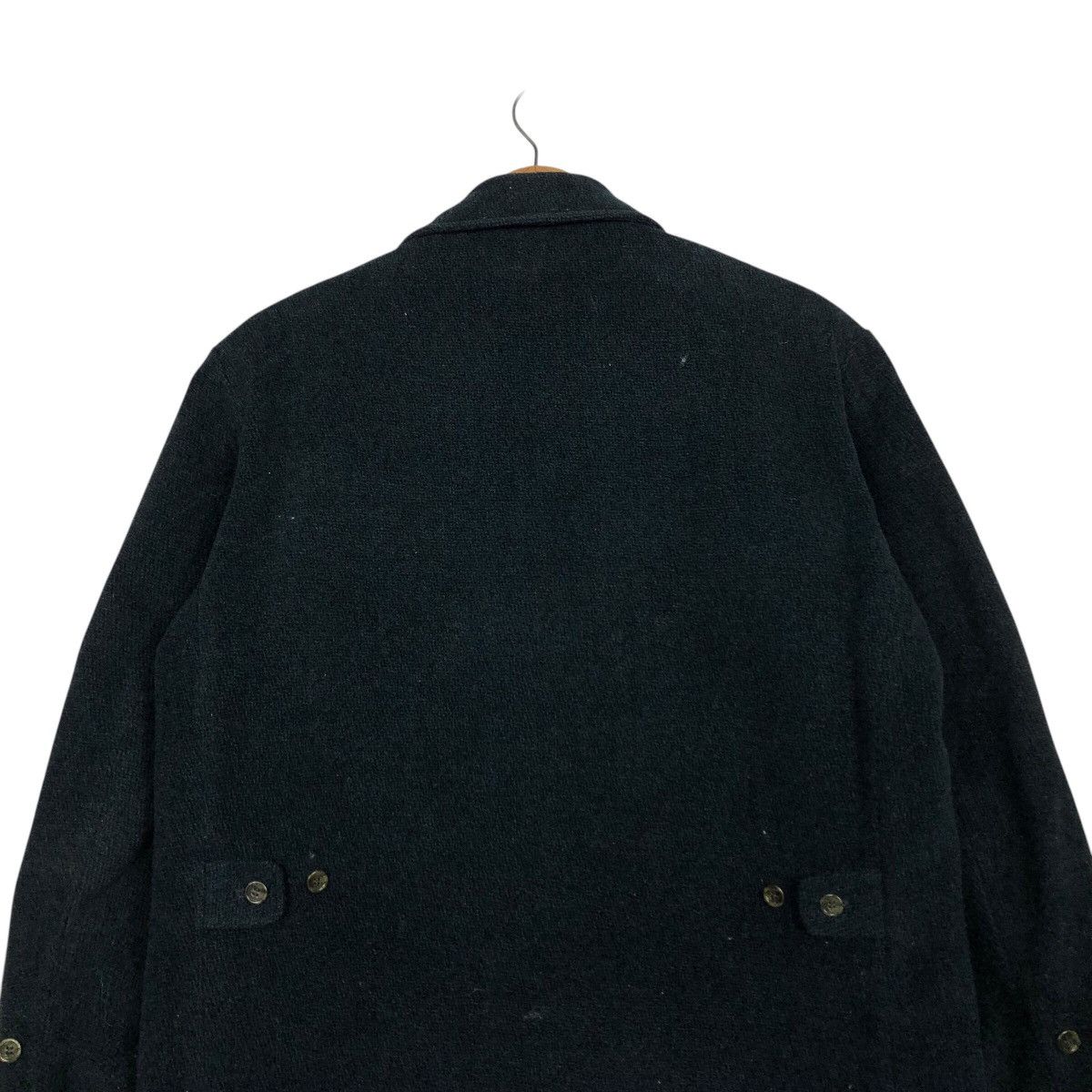 Japanese Brand 📌Rich Black Vintage Wool Jacket Mitsukoshi Issey Miyake Size US M / EU 48-50 / 2 - 10 Thumbnail