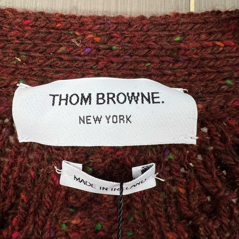 Thom Browne Thom Browne size3 Rough knit striped sweater Size US L / EU 52-54 / 3 - 5 Thumbnail