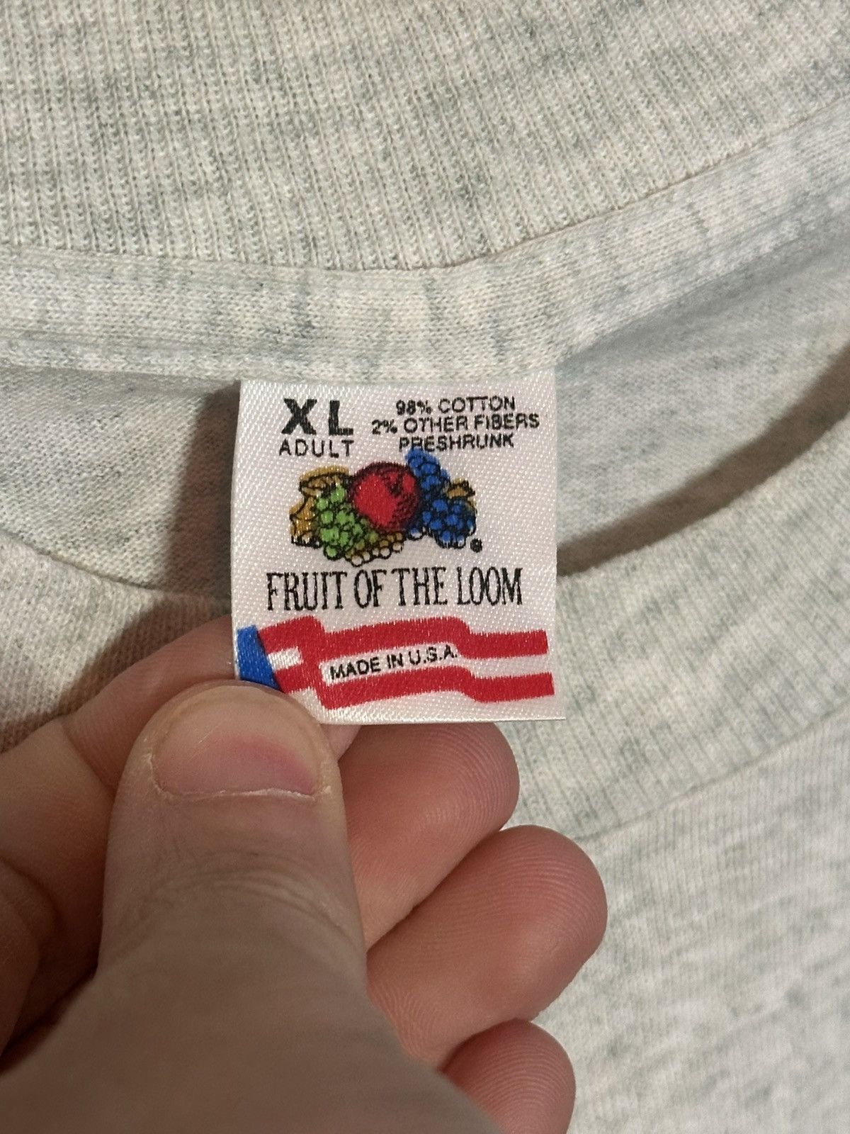 Fruit Of The Loom 90s single stitch plaid flannel patched LAKE GEORGE t-shirt Size US XL / EU 56 / 4 - 8 Thumbnail