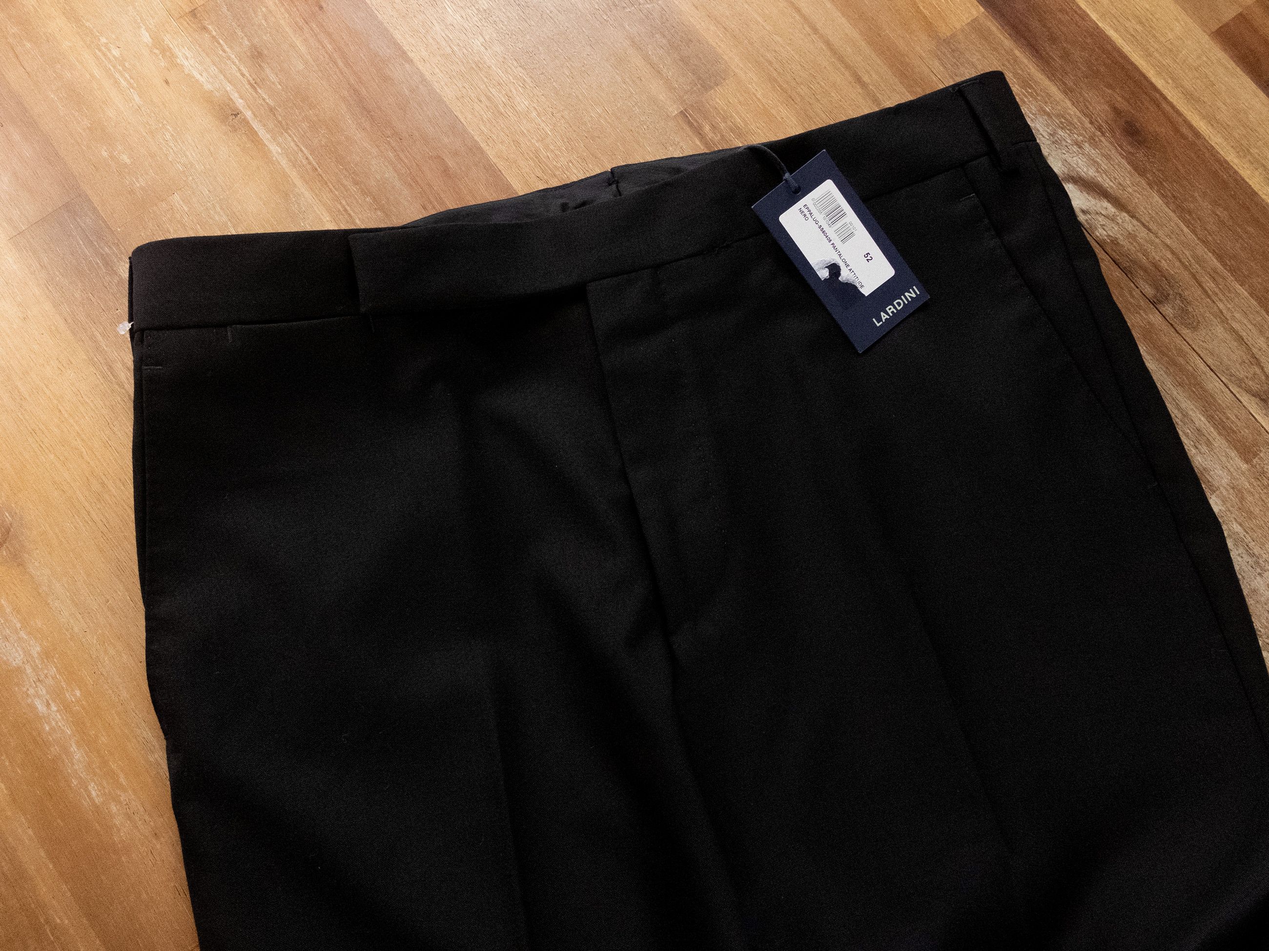 Lardini LARDINI black regular fit wool dress pants trousers 36 52 Size US 36 / EU 52 - 2 Thumbnail