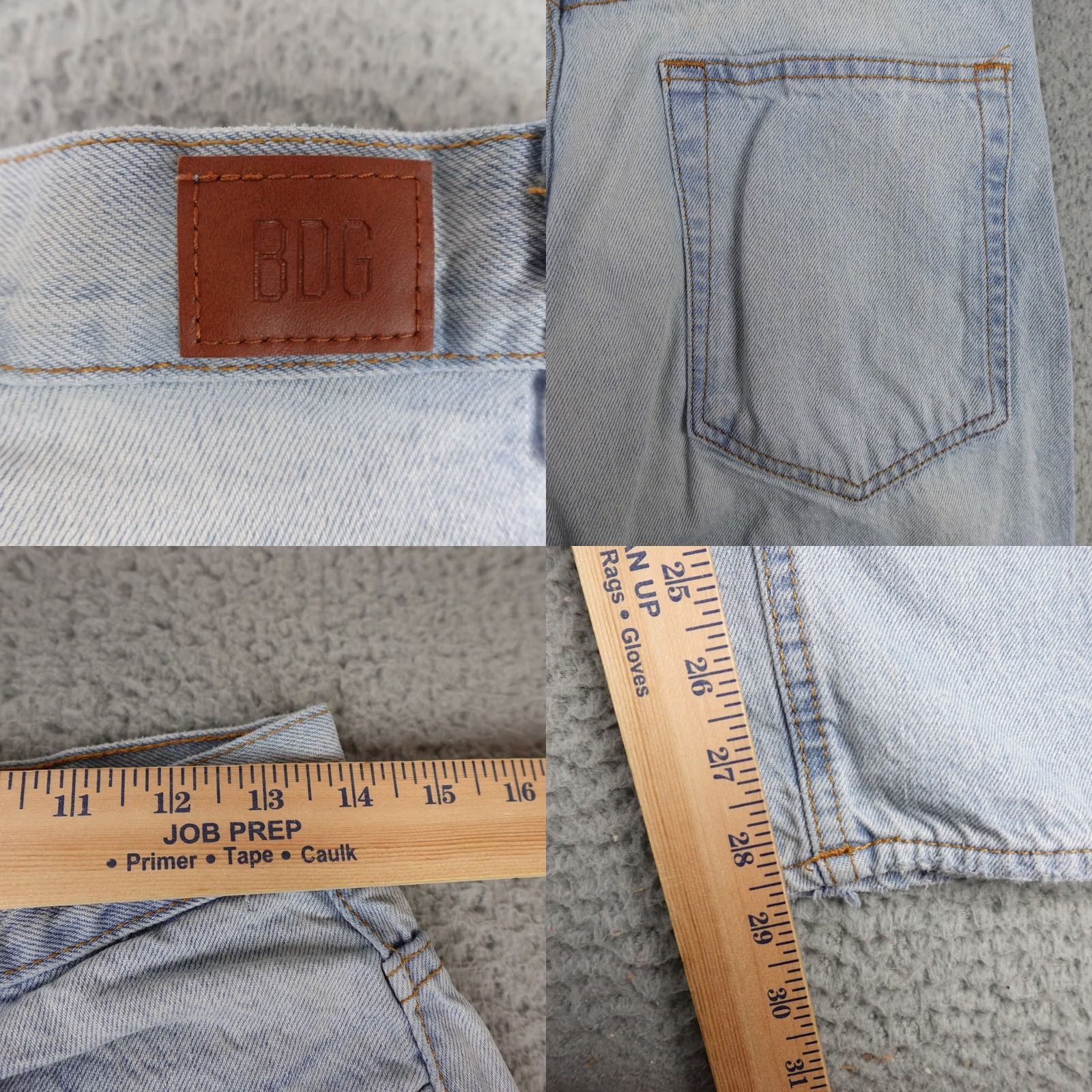 Urban Outfitters Urban Outfitters Jeans Womens 27 Blue High Rise Loose Baggy Distressed BDG Light 90s Grunge Retro Size 27" / US 4 / IT 40 - 8 Thumbnail