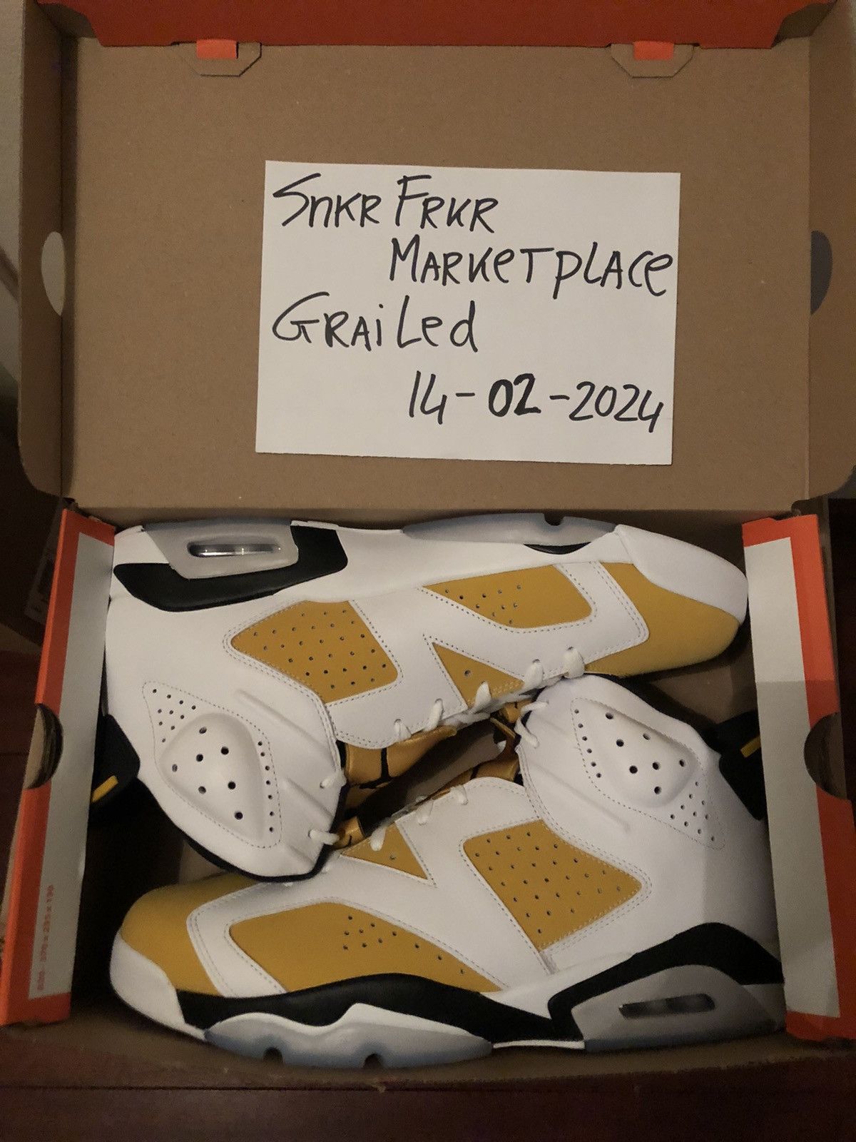 !US16! Air Jordan 6 Retro 'Yellow Ochre' CT8529-170 US16