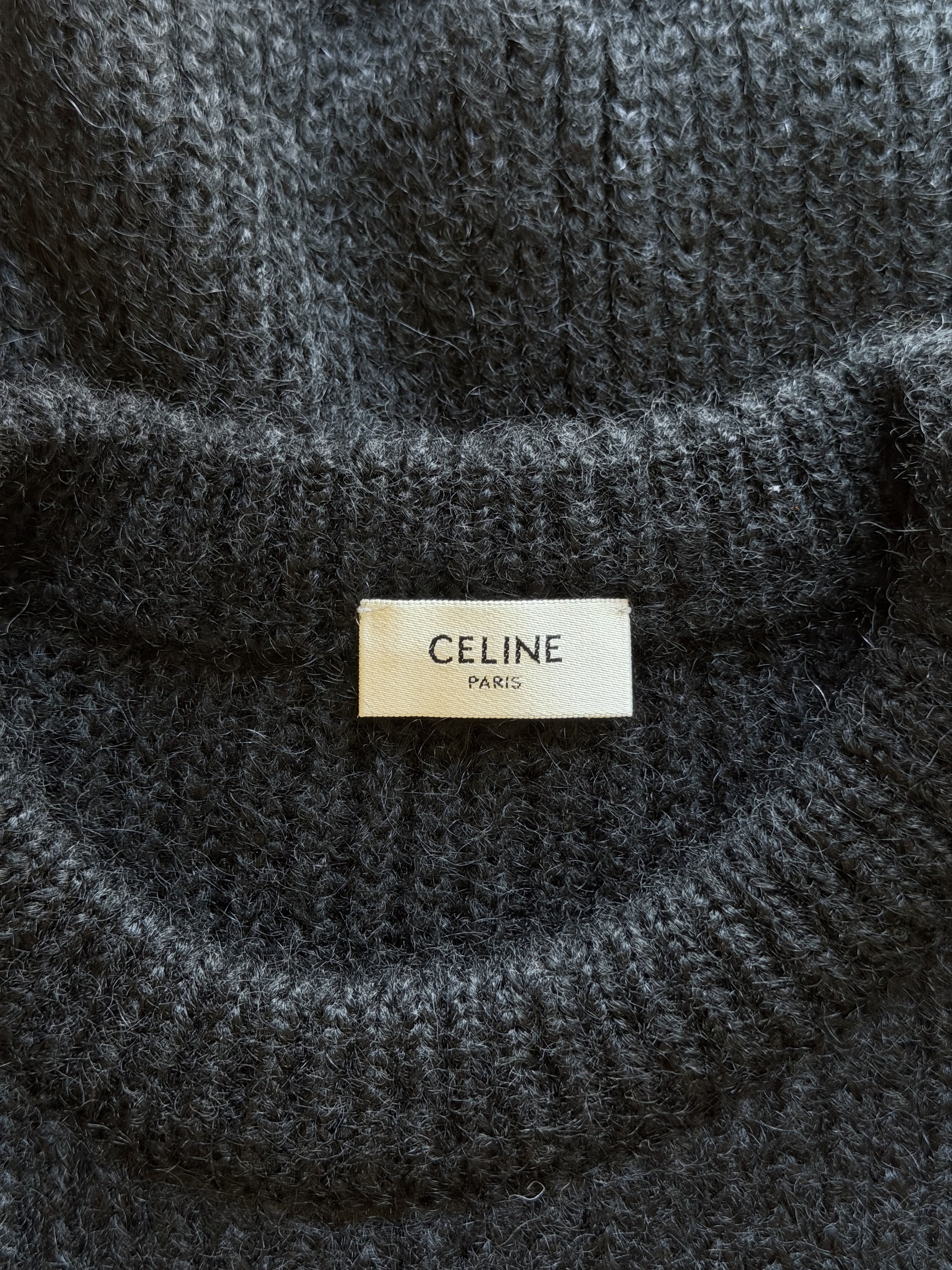 Celine Celine Boxy Flag Mohair Sweater in Black Size US L / EU 52-54 / 3 - 7 Thumbnail