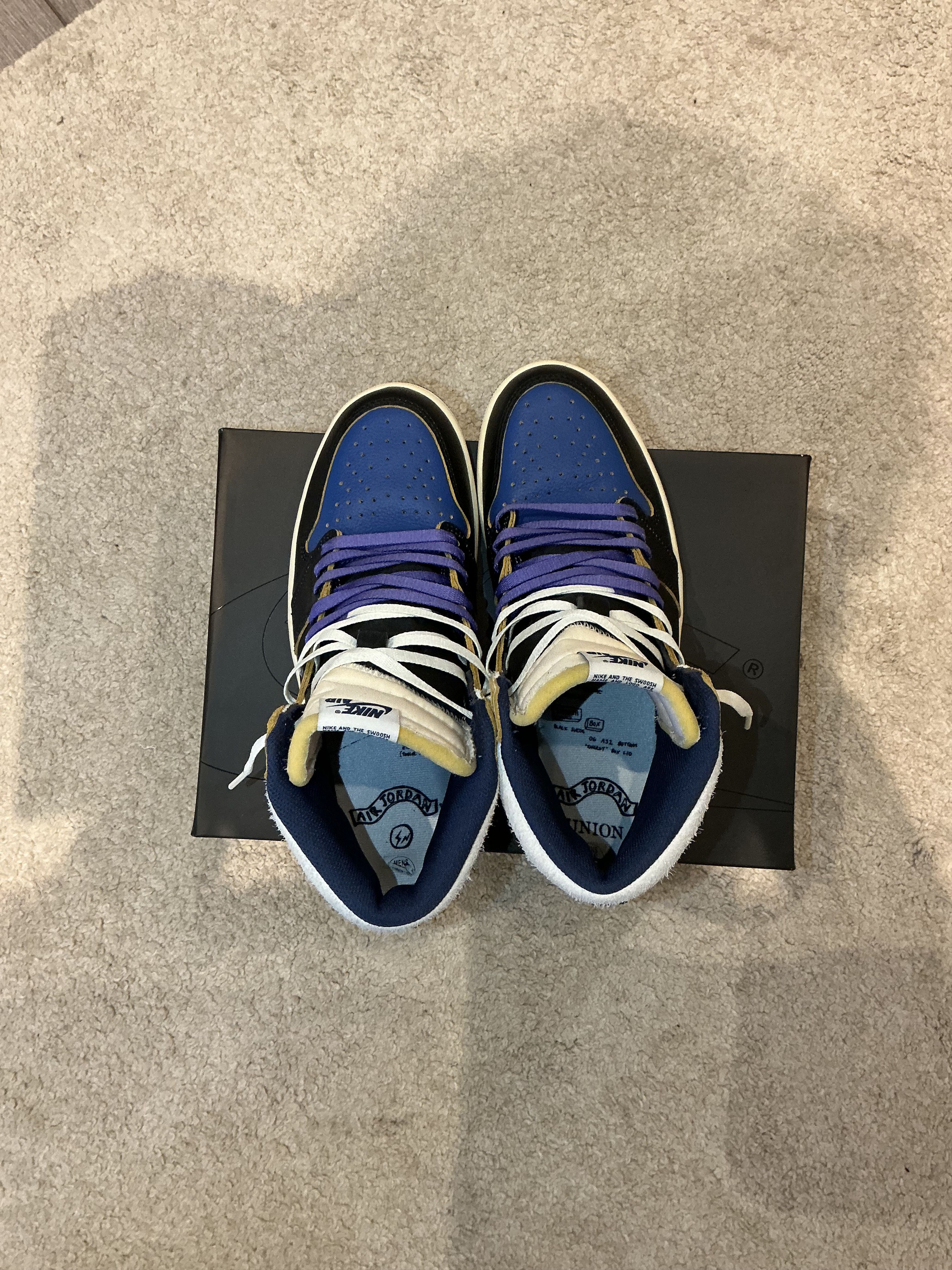 Jordan Brand × Union LA Air Jordan 1 high UNION X FRAGMENT Size US 10.5 / EU 43-44 - 4 Thumbnail