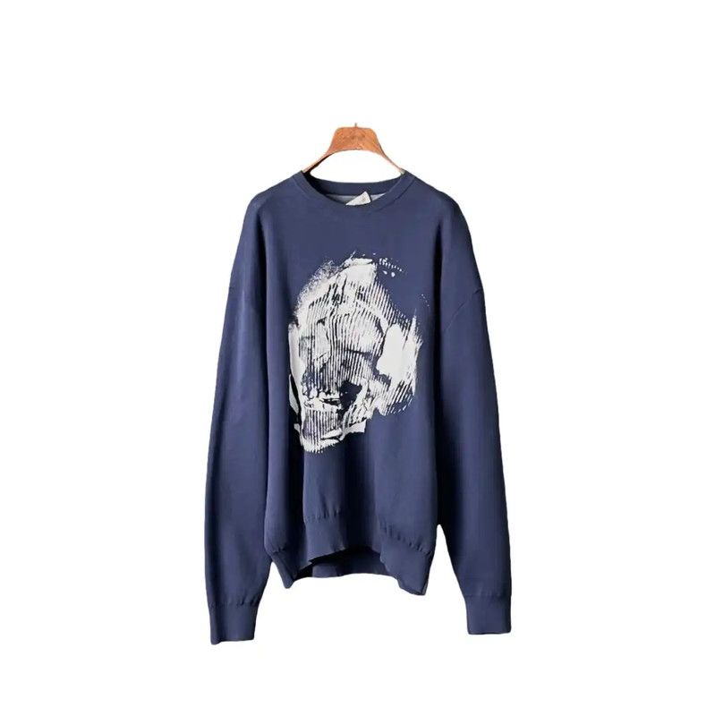 Alexander McQueen Alexander McQueen Men's Blue Cotton Sweatshirt 0089 Size US M / EU 48-50 / 2 - 1 Thumbnail