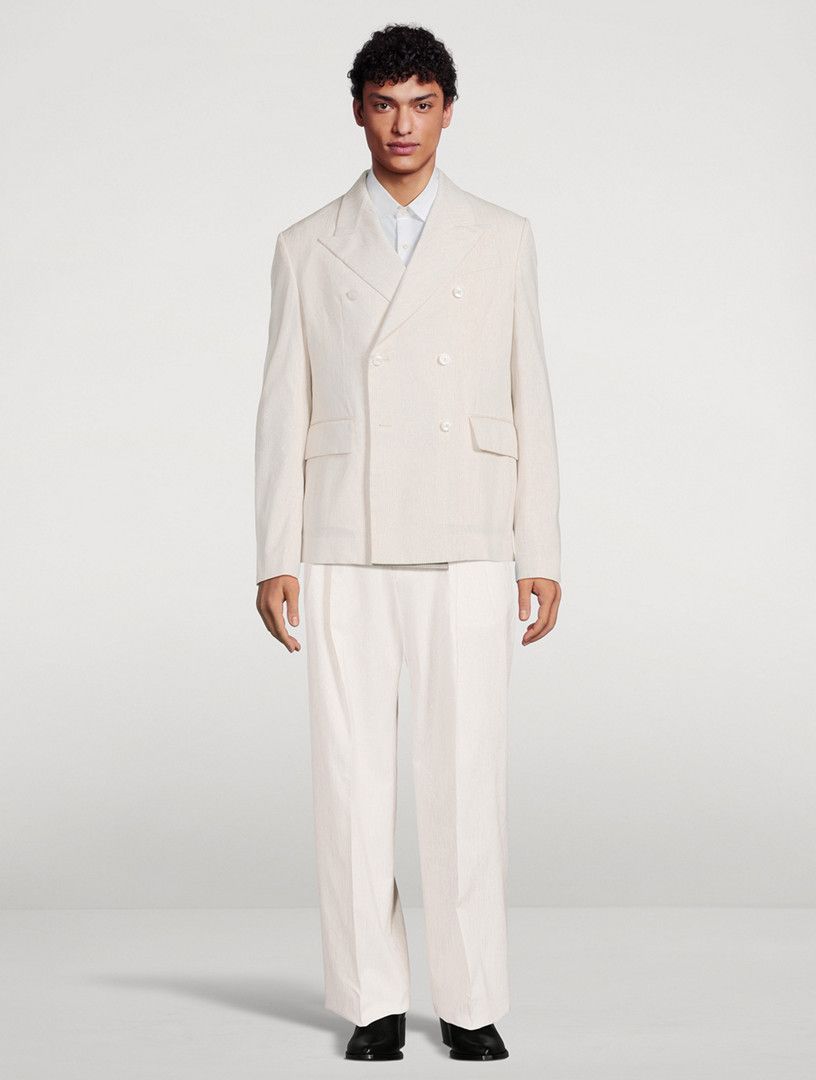Amiri o1y0525 Blazer in Light Beige Size US S / EU 44-46 / 1 - 3 Thumbnail