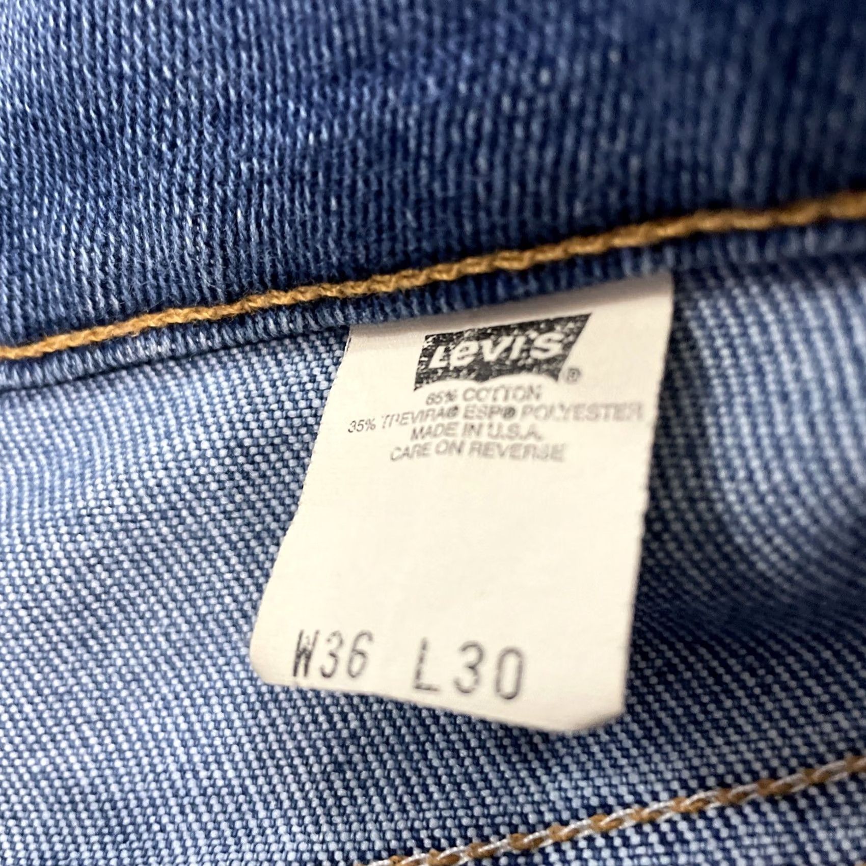 Levi's VINTAGE Levi's Jeans Men 517 Bootcut 36x30 Orange Tab USA Blue Denim 90s Rare 34x28 Jeans Mens Black? Size US 36 / EU 52 - 6 Thumbnail