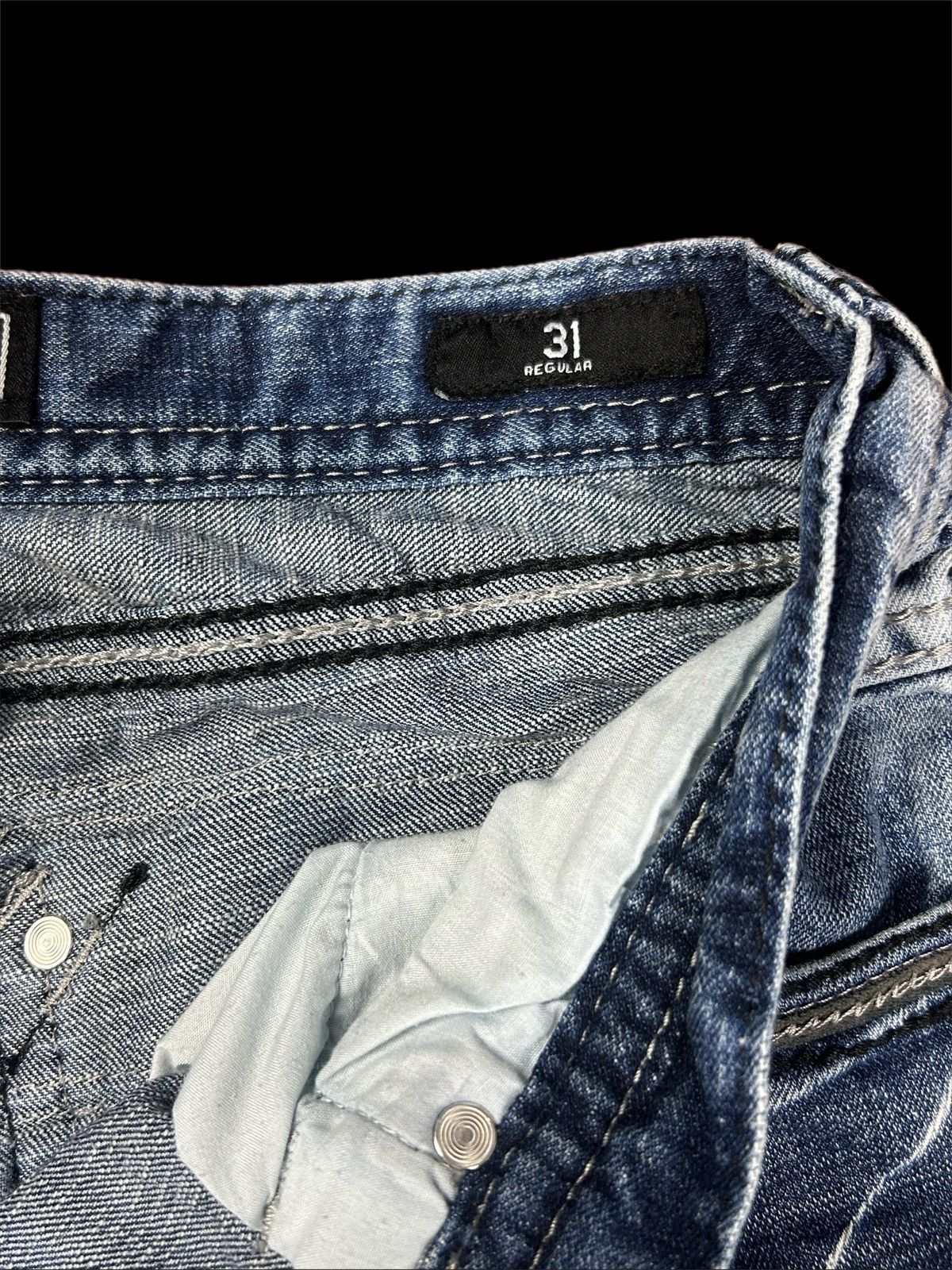 Affliction Affliction Denim Bootcut Acidwash Embroidered Jeans Size US 31 - 11 Thumbnail