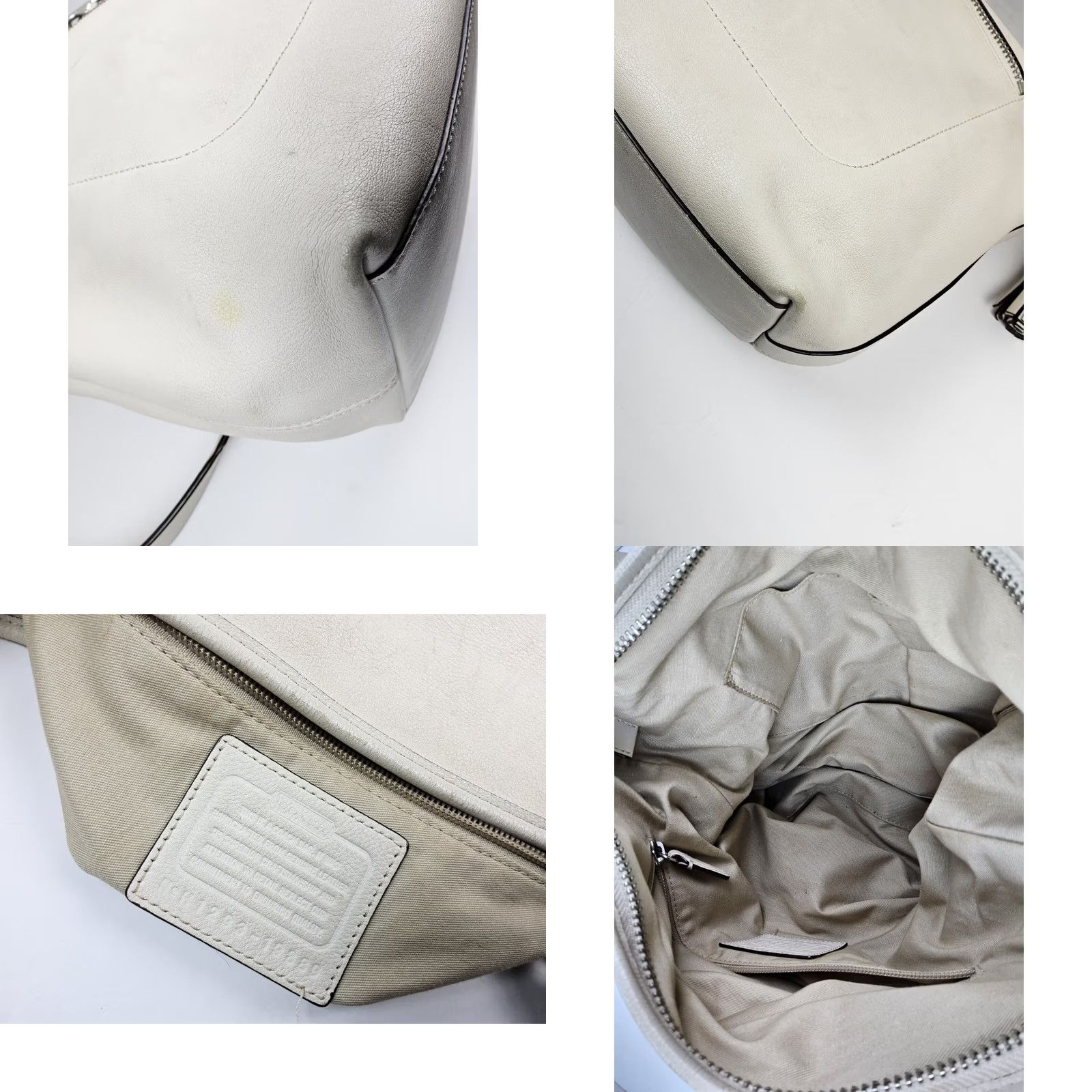 Coach VINTAGE Coach Legacy Tassel Duffle Leather Shoulder Handbag Purse 19889 Brown Off-White Size ONE SIZE - 9 Thumbnail