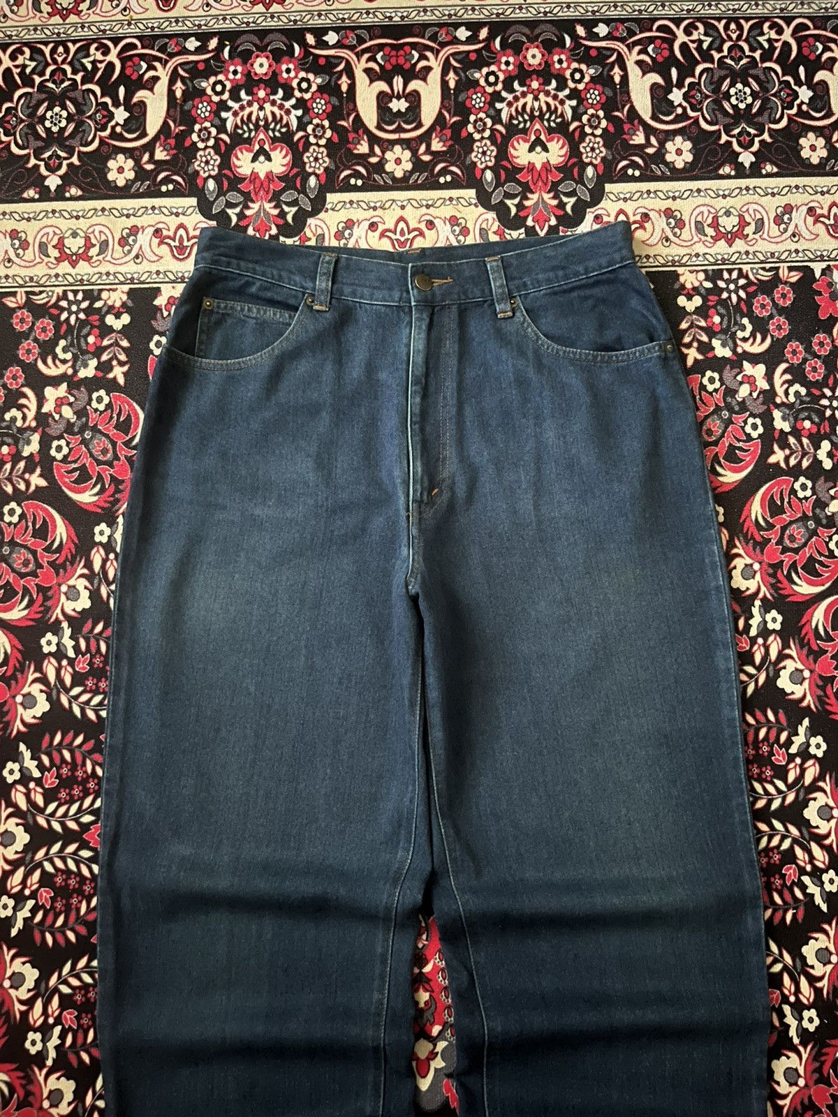 Japanese Brand × Kenzo ⚡️Baggy⚡️Vintage Japanese Brand Kenzo Blue Washed Casual Pants Size US 32 / EU 48 - 3 Thumbnail