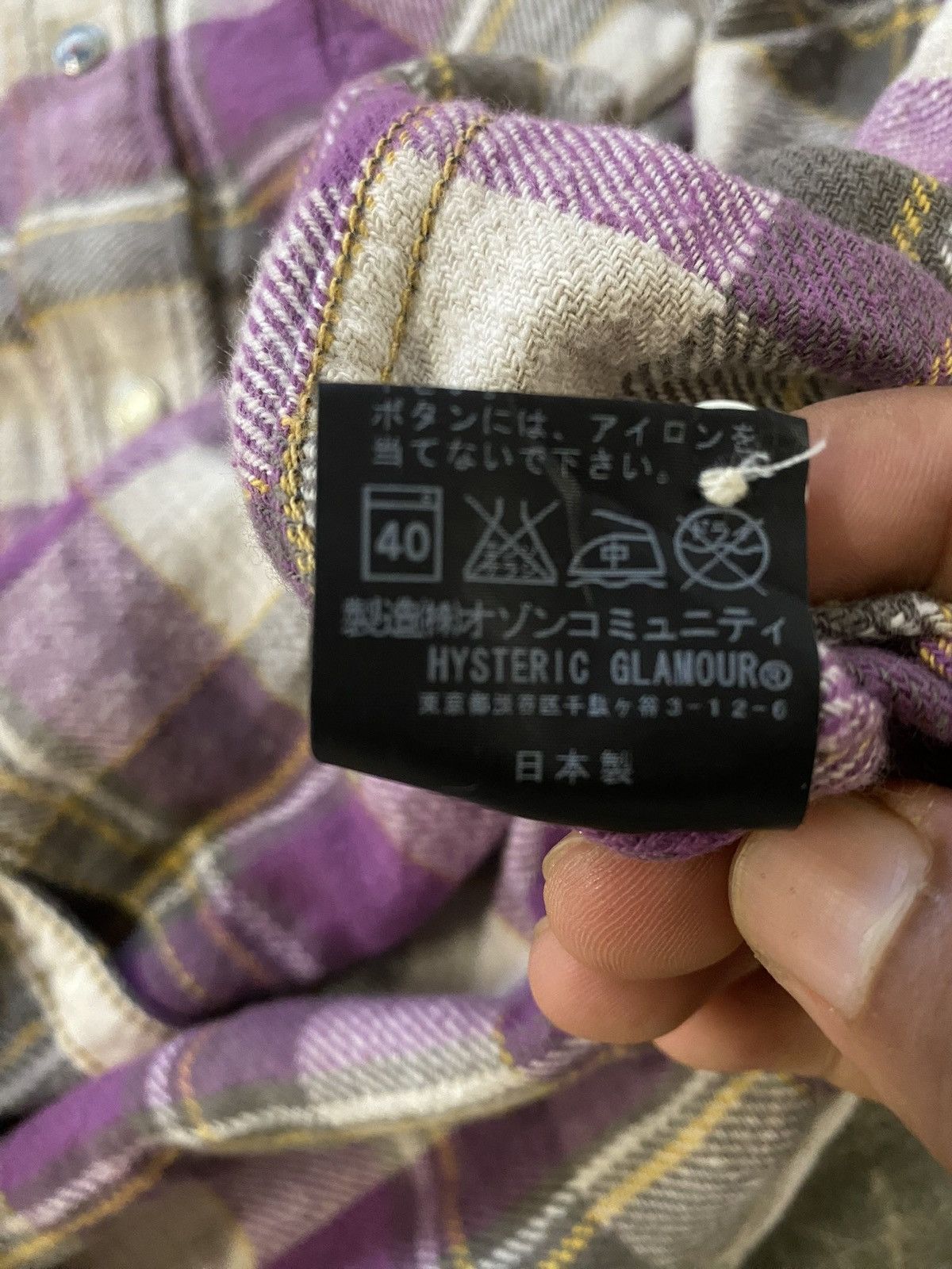 Hysteric Glamour × Japanese Brand × Vintage Hysteric Glamour Flannel Western Pearl Snap Button Shirts Size S / US 4 / IT 40 - 5 Thumbnail